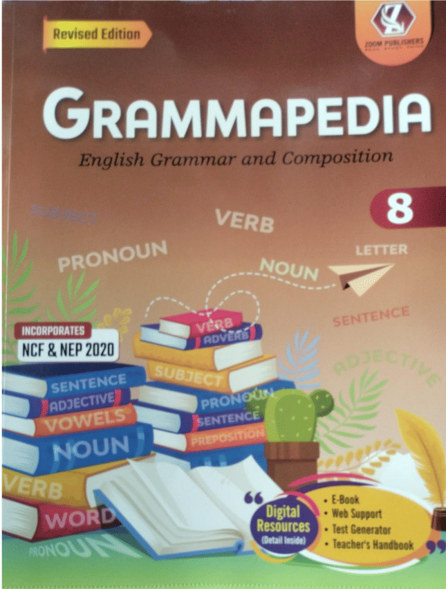     			GRAMMAPEDIA CLASS 8  ( ENGLISH GRAMMAR AND COMPOSITION )