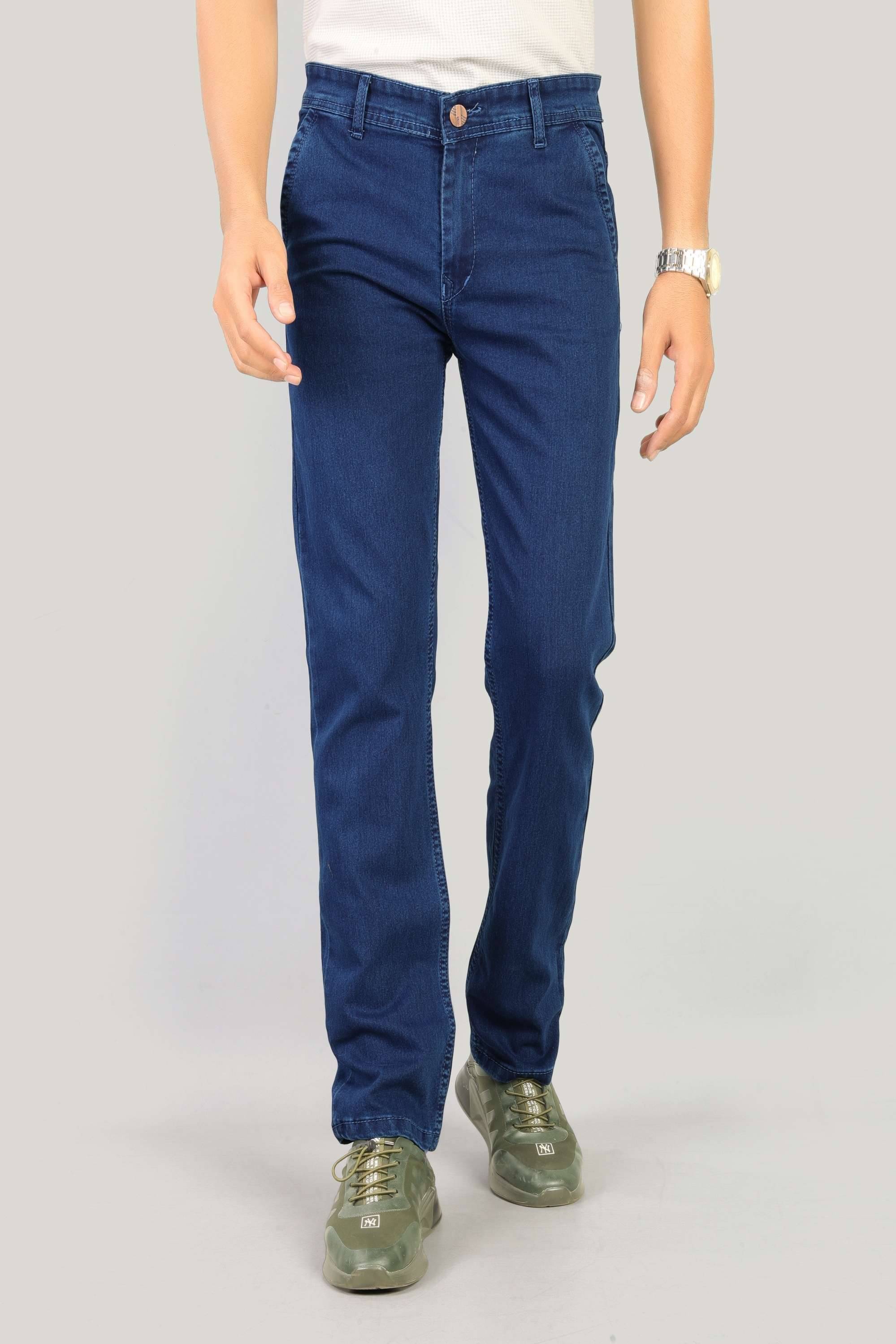 MOUDLIN Regular Fit Clean Look Men's Jeans - Blue ( Pack of 1 ) MOUDLIN Regular Fit Clean Look Men's Jeans - Blue ( Pack of 1 )