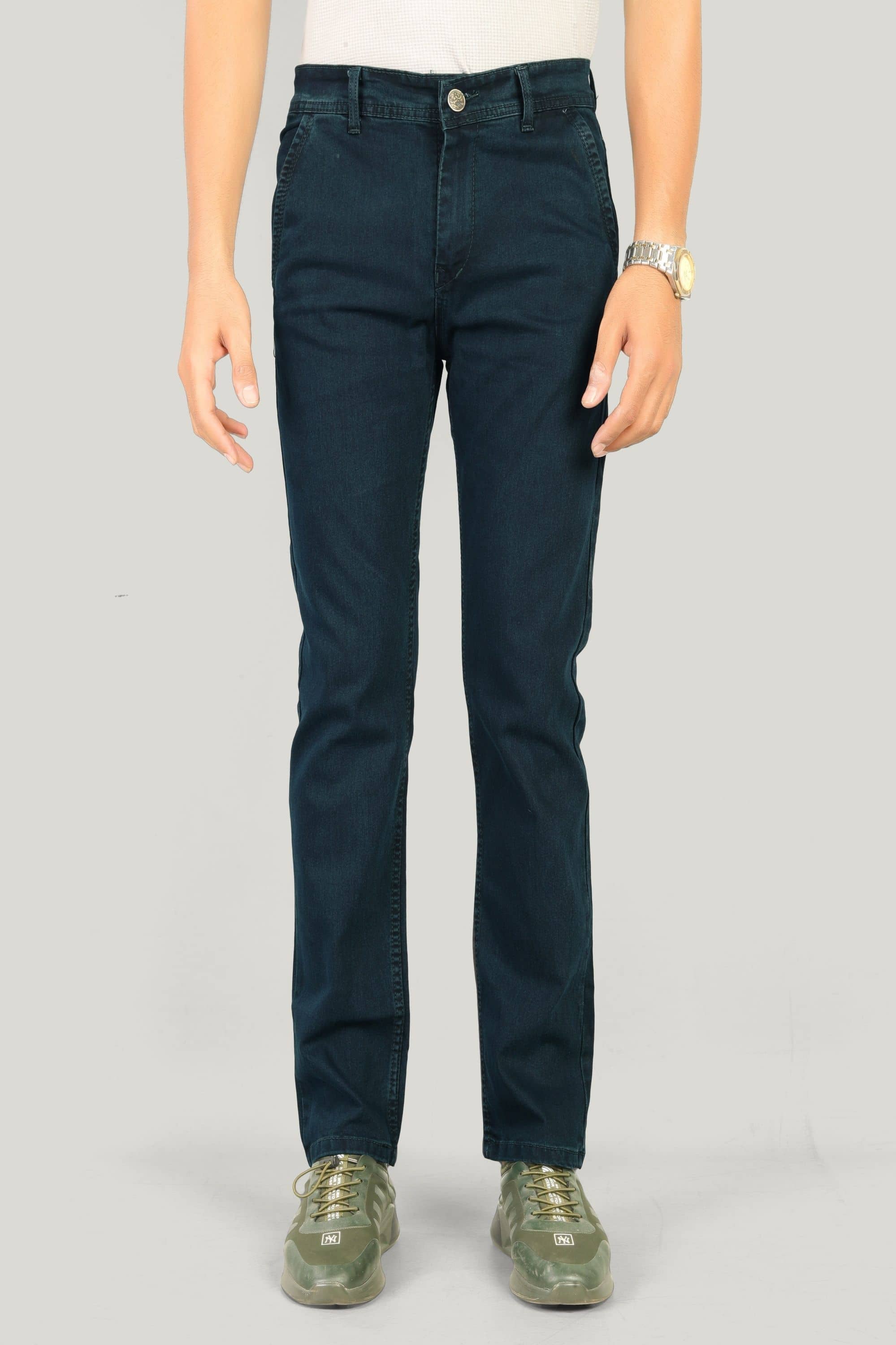 MOUDLIN Regular Fit Clean Look Men's Jeans - Navy Blue ( Pack of 1 ) - Jeans | Buy online on ZillyBuy