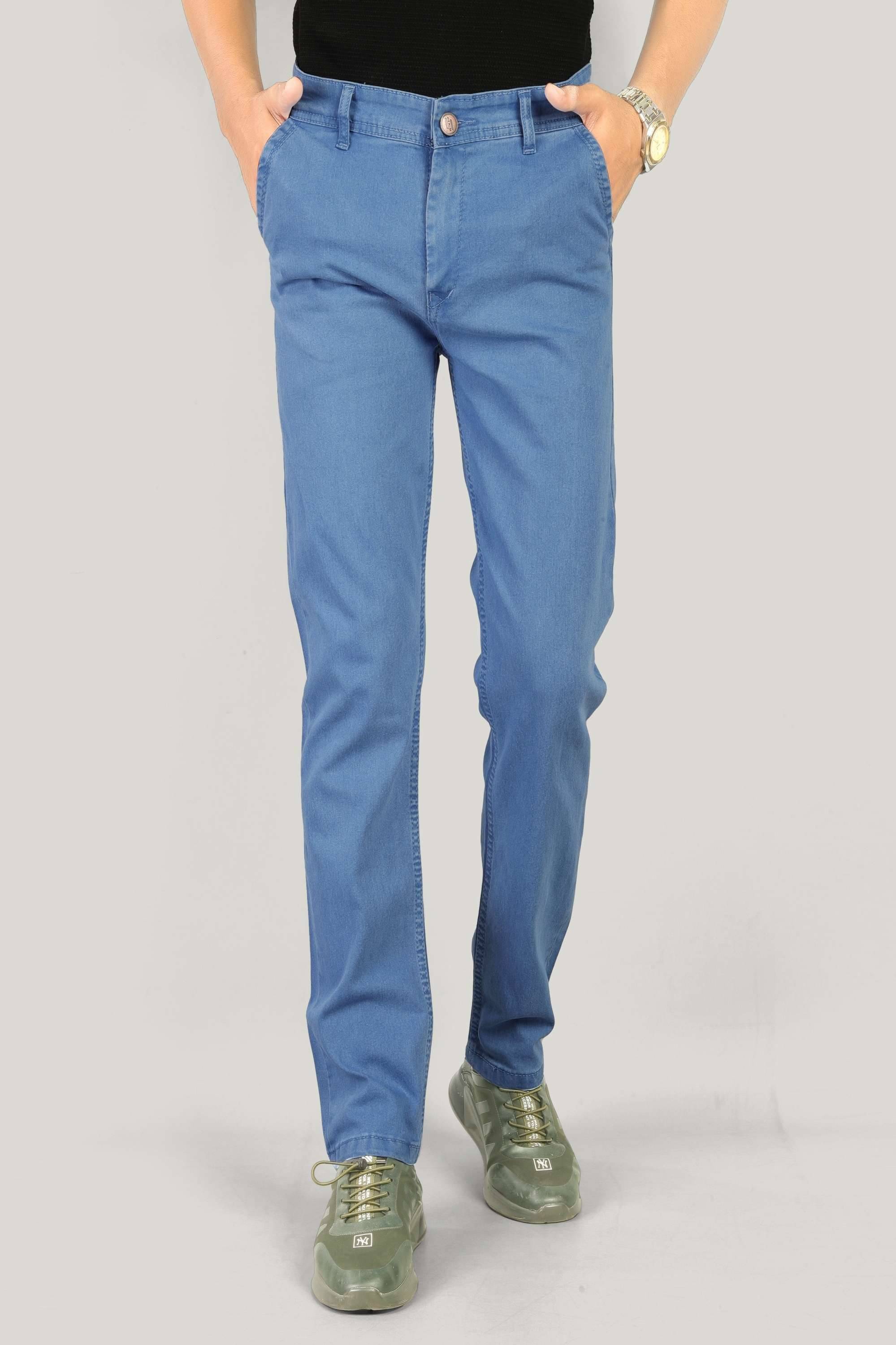 MOUDLIN Regular Fit Clean Look Men's Jeans - Light Blue ( Pack of 1 ) MOUDLIN Regular Fit Clean Look Men's Jeans - Light Blue ( Pack of 1 )