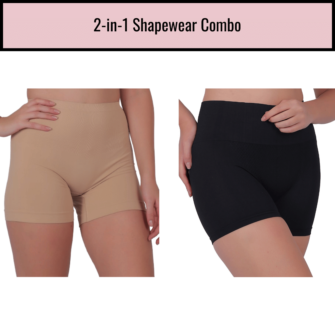 Pia Trends Women Cotton Blend Tummy & Thigh Shaper ( Beige,Black ) Pia Trends Women Cotton Blend Tummy & Thigh Shaper ( Beige,Black )