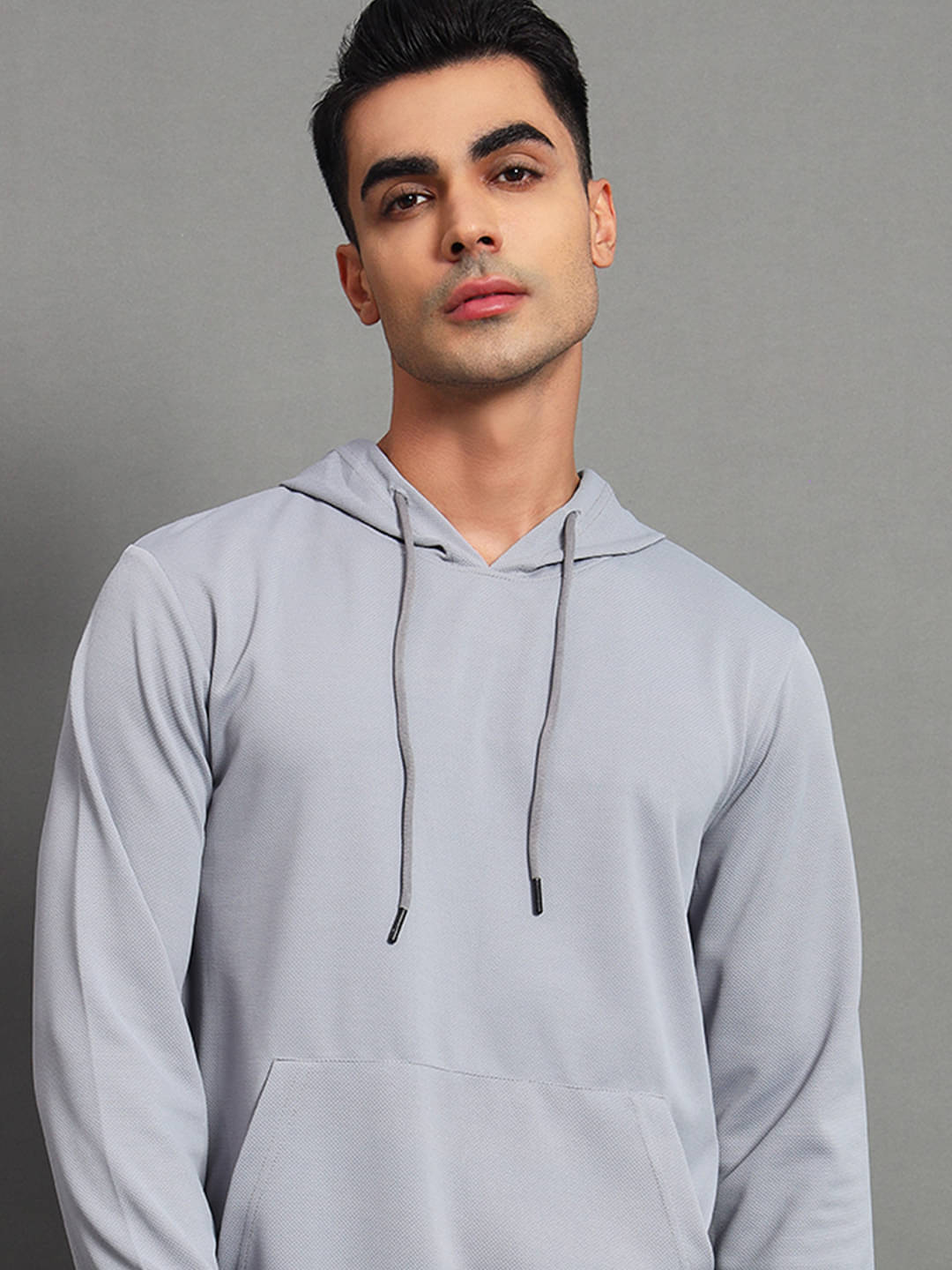     			Simple Solution Fleece Hooded Men's Sweatshirt - Grey ( Pack of 1 )
