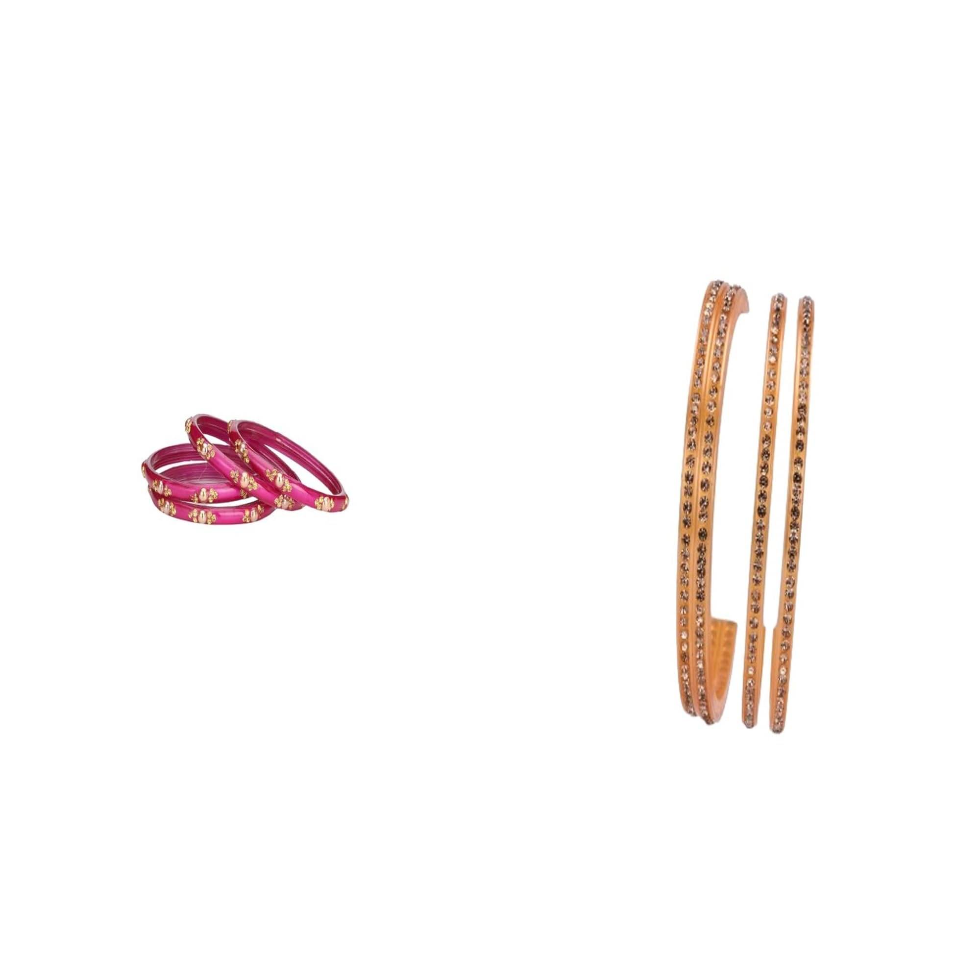     			Somil Multicolor Bangle Set ( Pack of 2 )