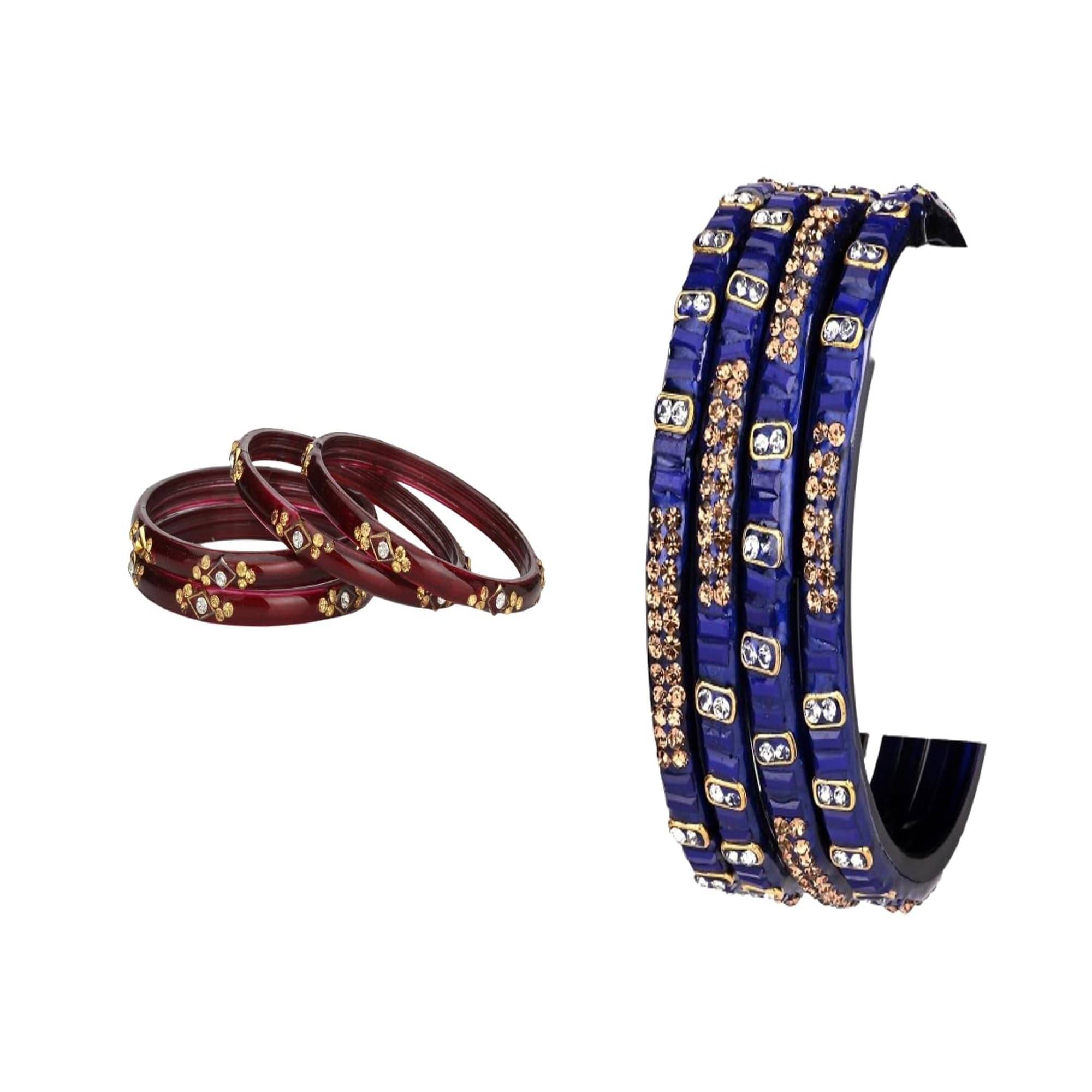Somil Multicolor Bangle Set ( Pack of 2 ) Somil Multicolor Bangle Set ( Pack of 2 )