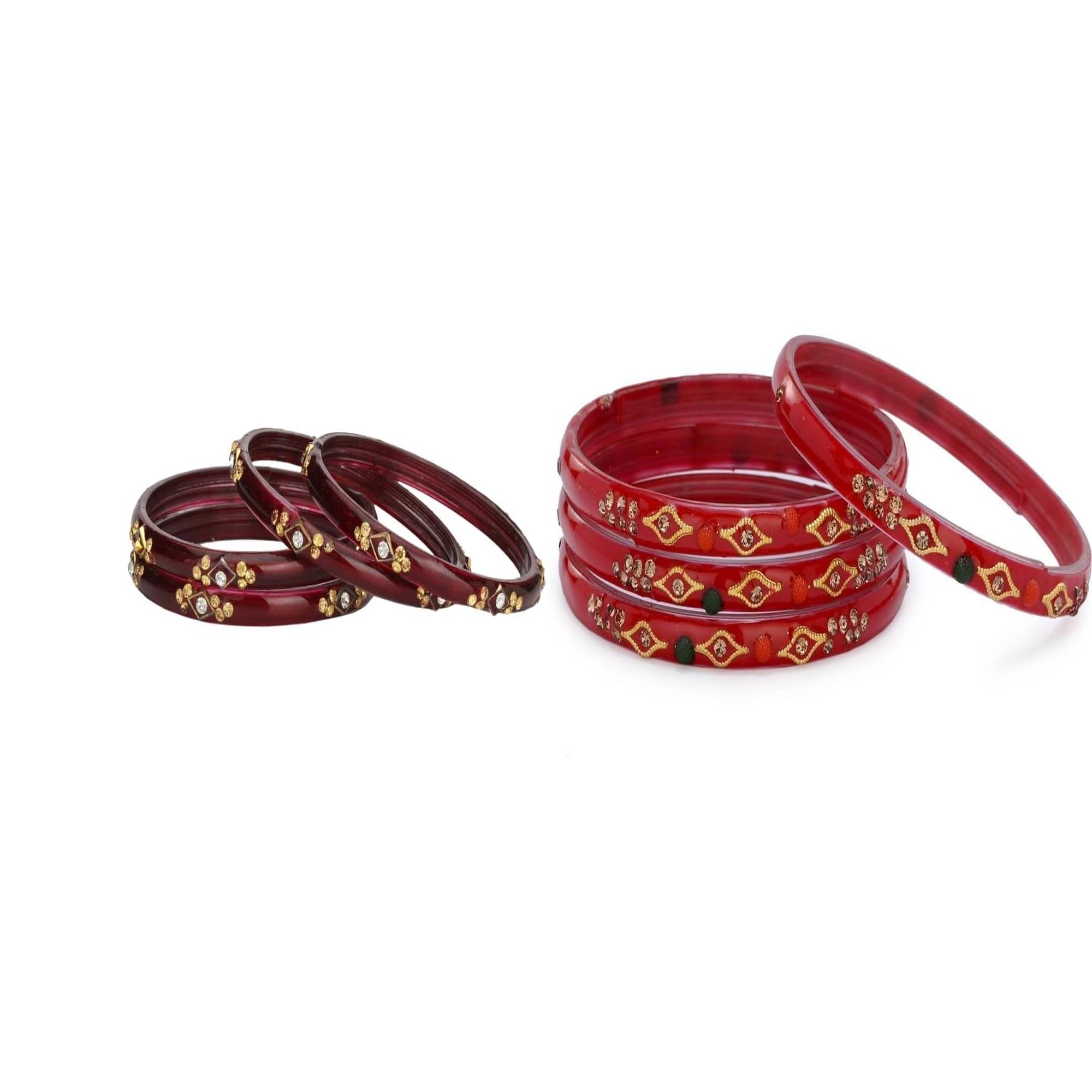     			Somil Multicolor Bangle Set ( Pack of 2 )