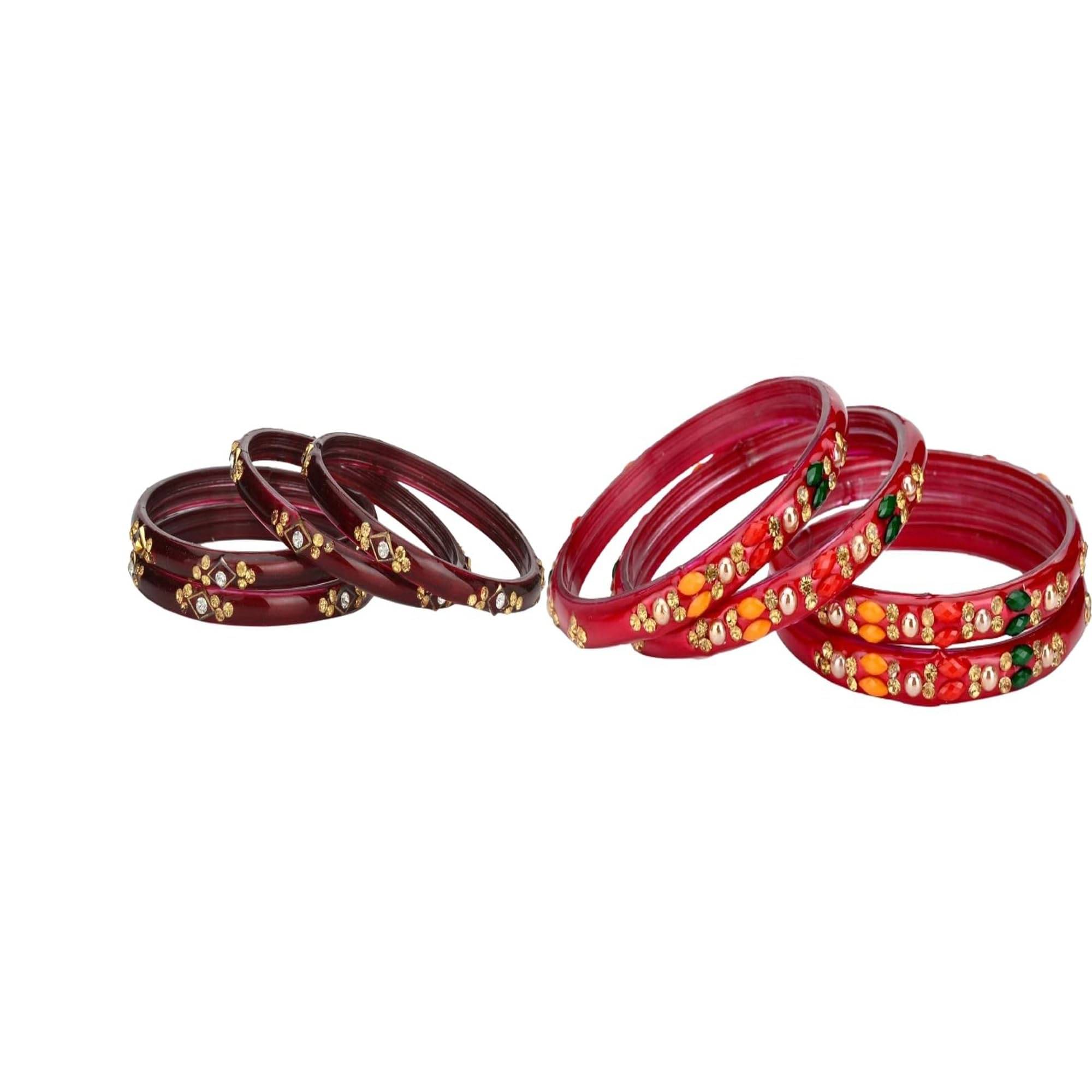    			Somil Multicolor Bangle Set ( Pack of 2 )