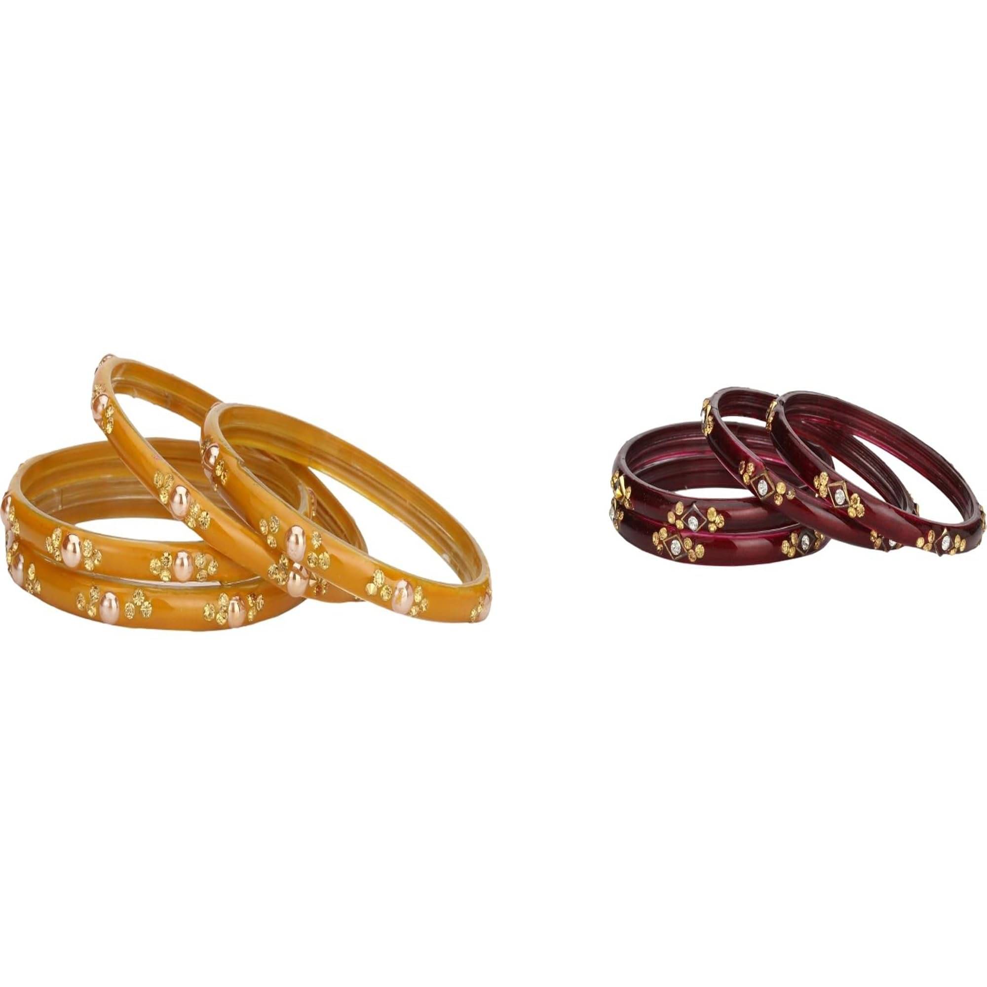     			Somil Multicolor Bangle Set ( Pack of 2 )