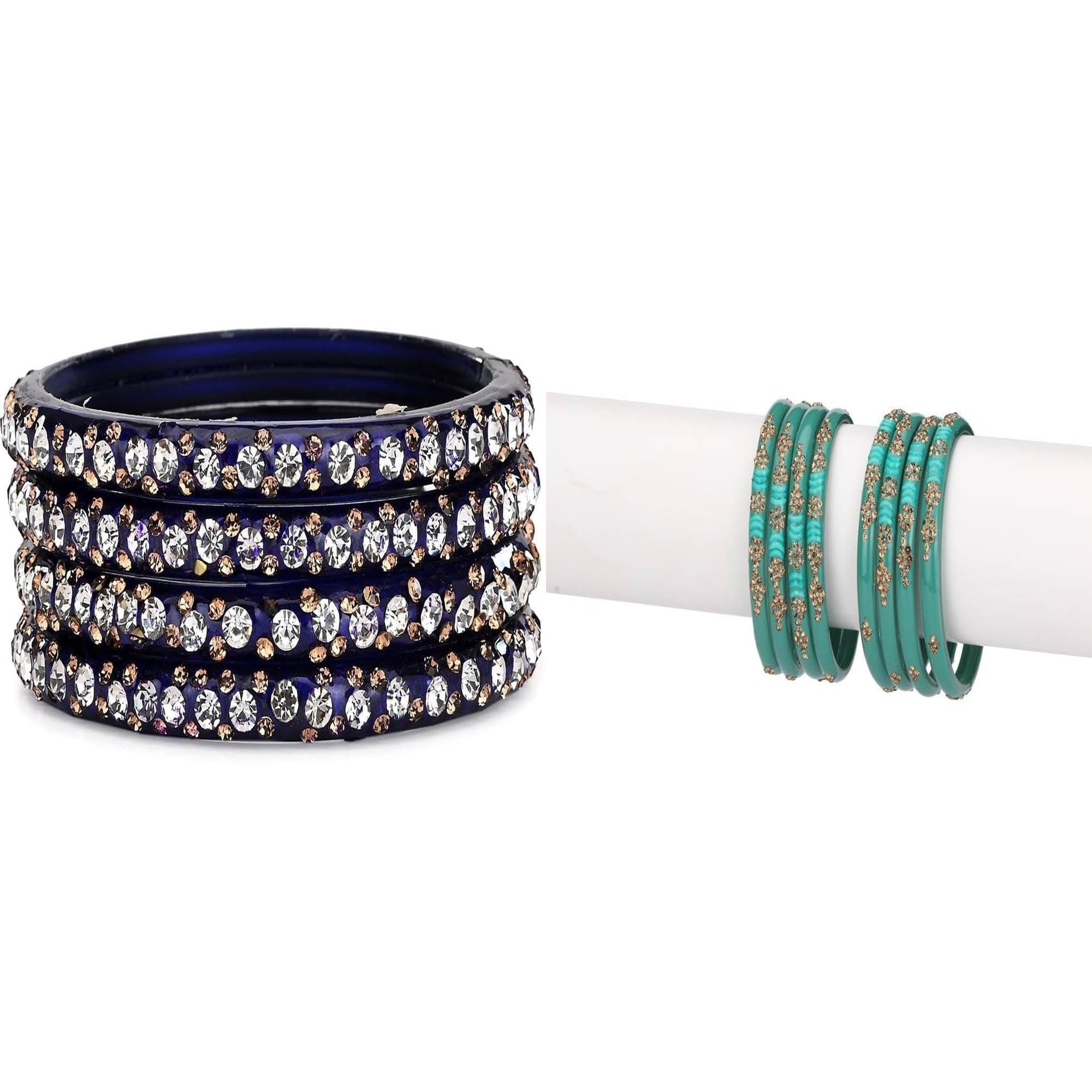     			Somil Multicolor Bangle Set ( Pack of 2 )