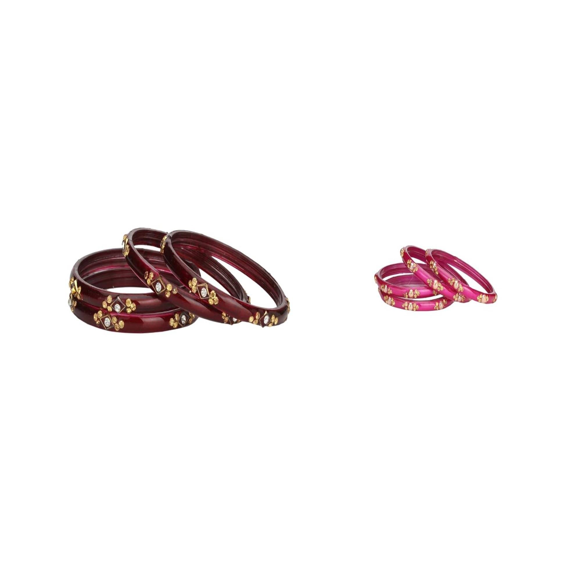 Somil Multicolor Bangle Set ( Pack of 2 )     			Somil Multicolor Bangle Set ( Pack of 2 )