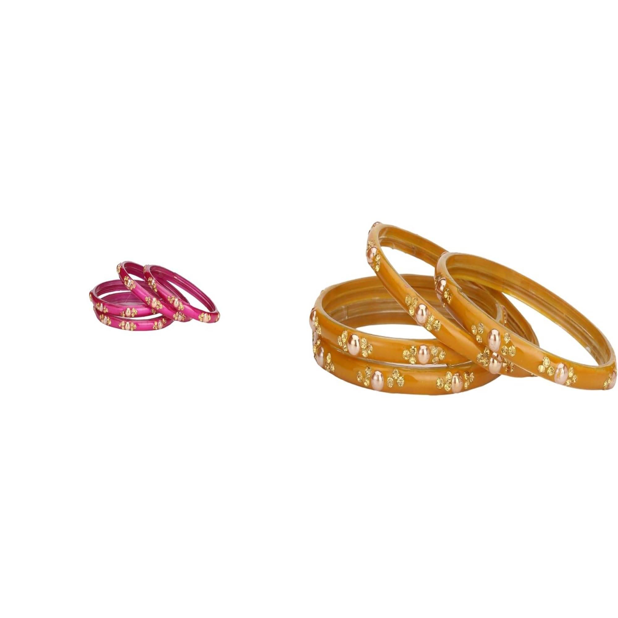     			Somil Multicolor Bangle Set ( Pack of 2 )