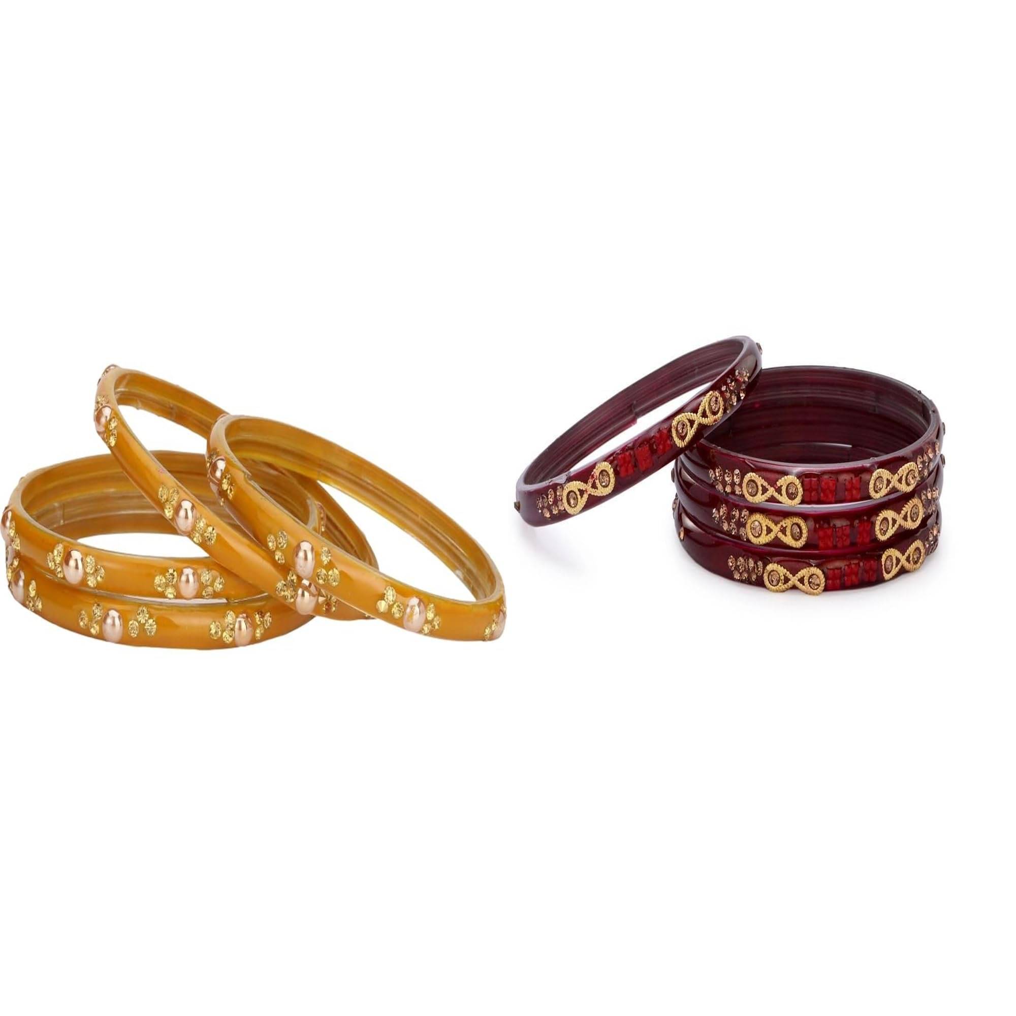 Somil Multicolor Bangle Set ( Pack of 2 )     			Somil Multicolor Bangle Set ( Pack of 2 )
