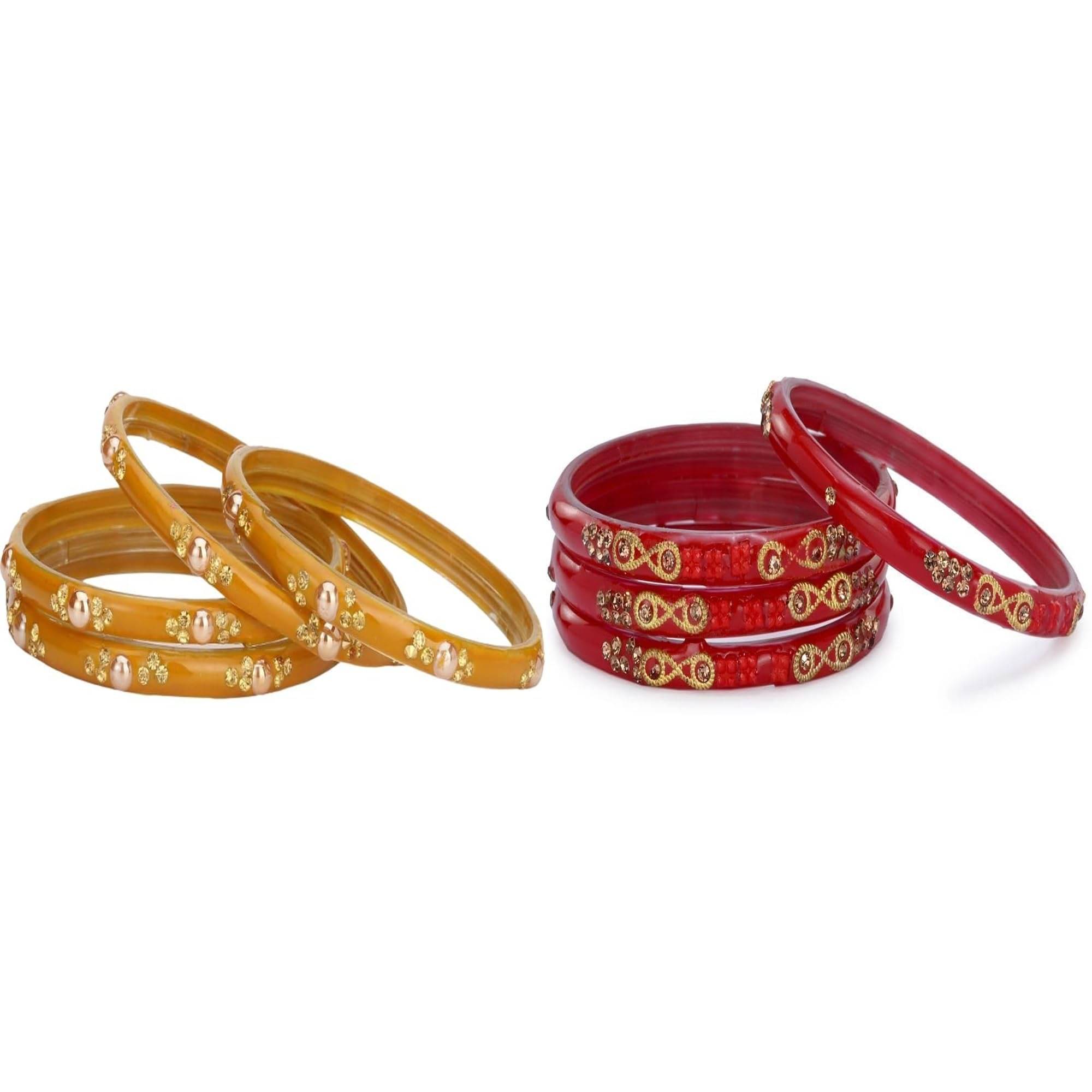     			Somil Multicolor Bangle Set ( Pack of 2 )