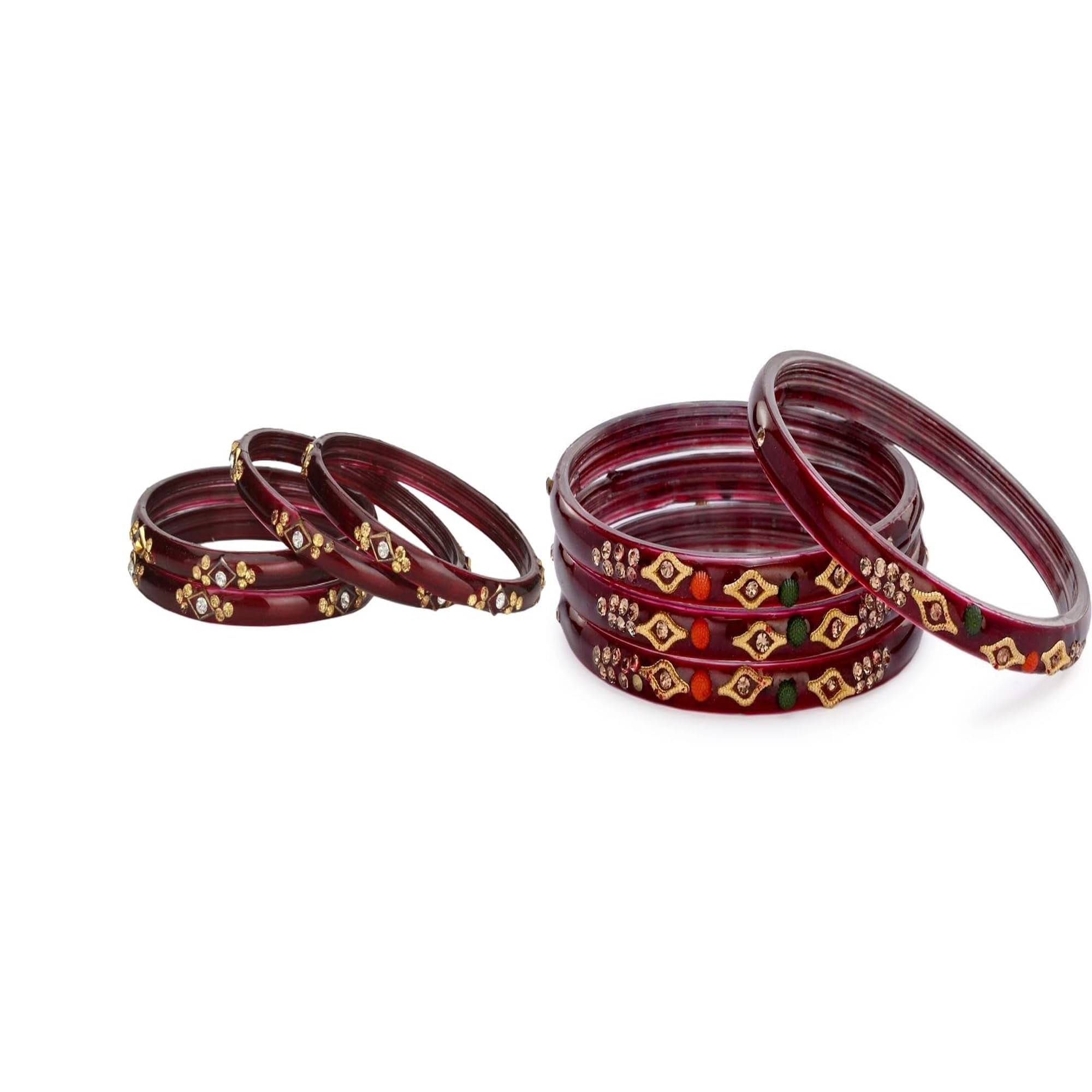     			Somil Multicolor Bangle Set ( Pack of 2 )