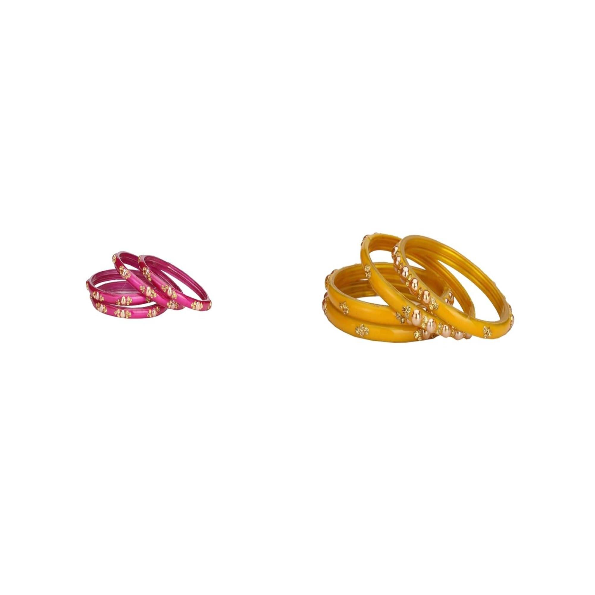     			Somil Multicolor Bangle Set ( Pack of 2 )