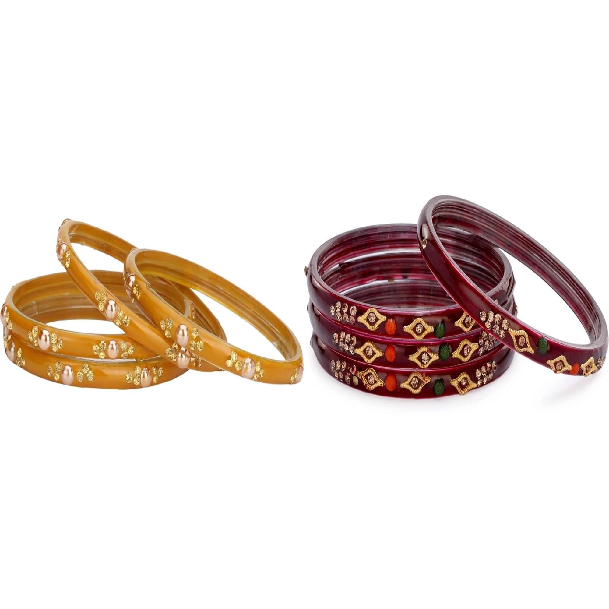     			Somil Multicolor Bangle Set ( Pack of 2 )