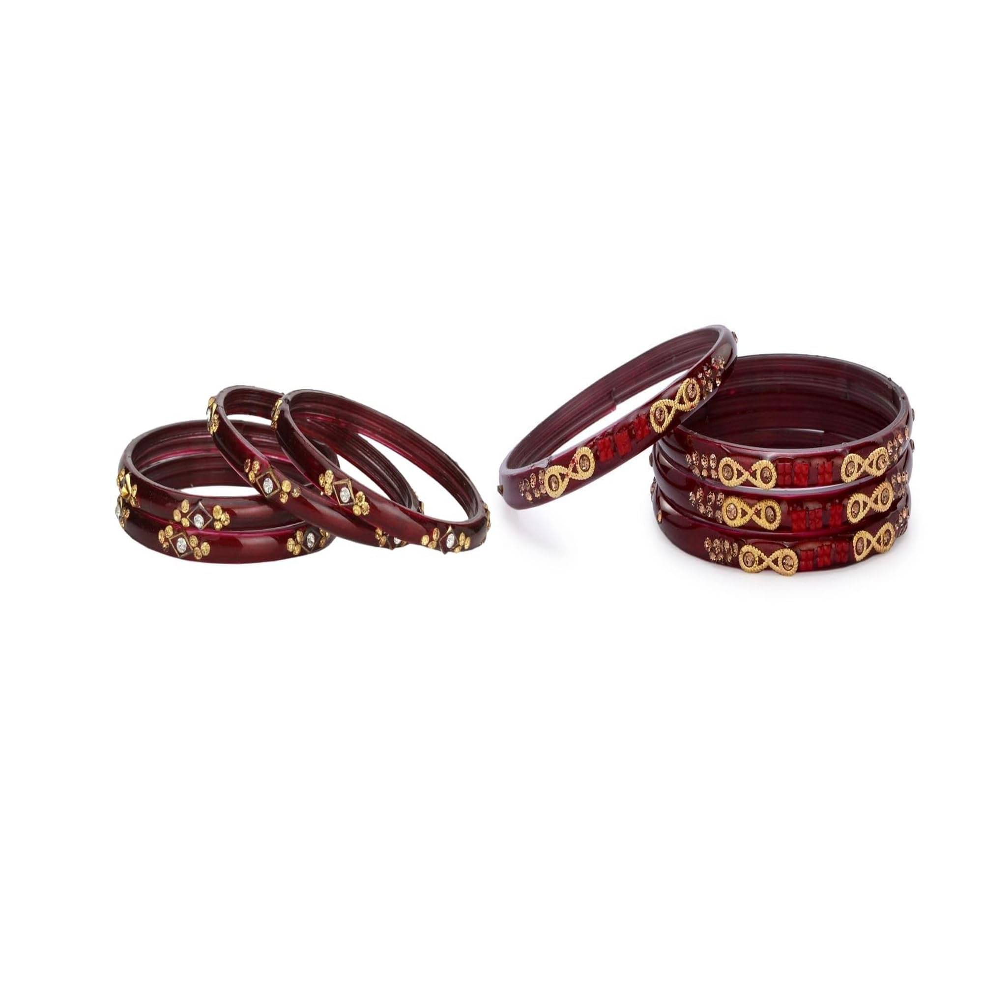     			Somil Multicolor Bangle Set ( Pack of 2 )