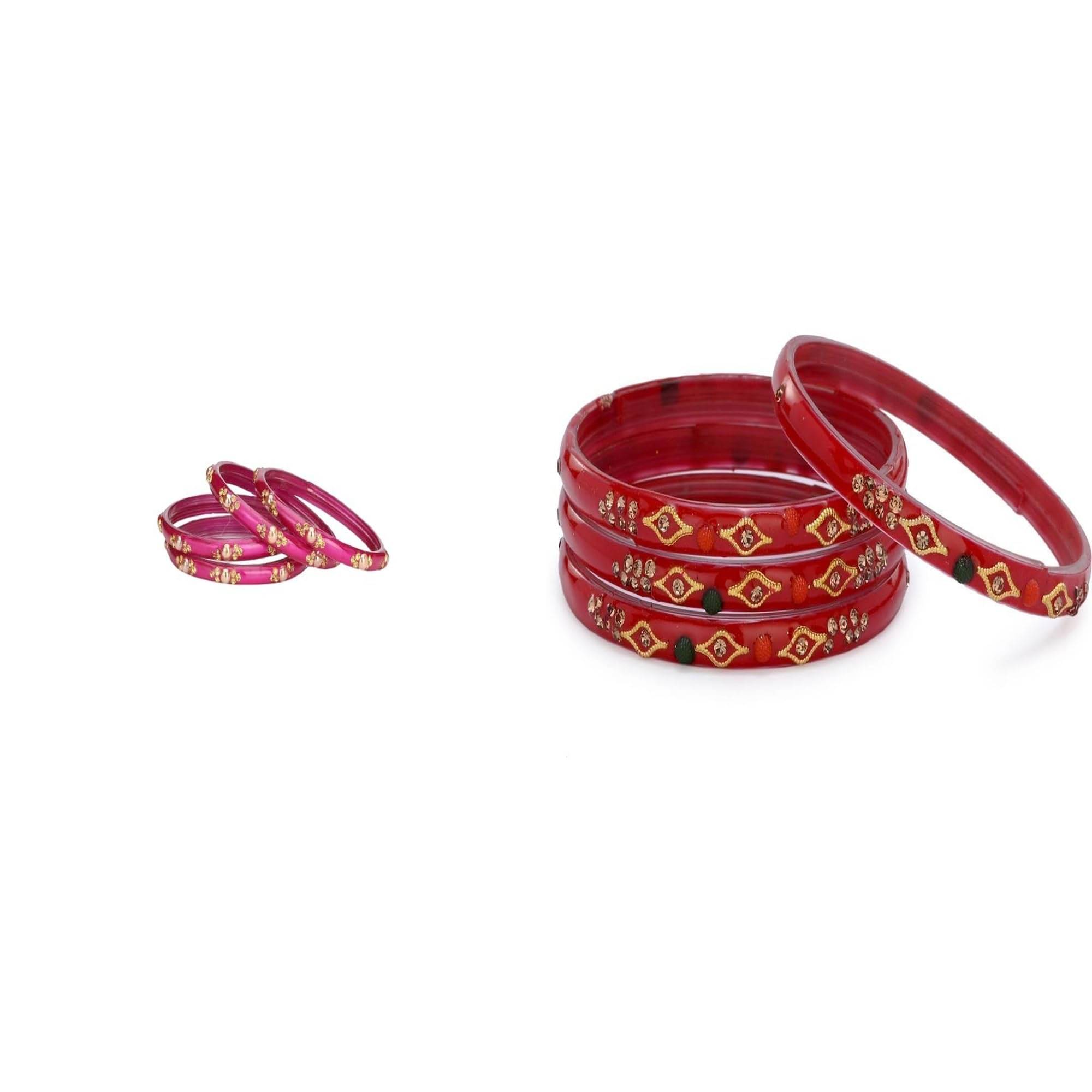     			Somil Multicolor Bangle Set ( Pack of 2 )