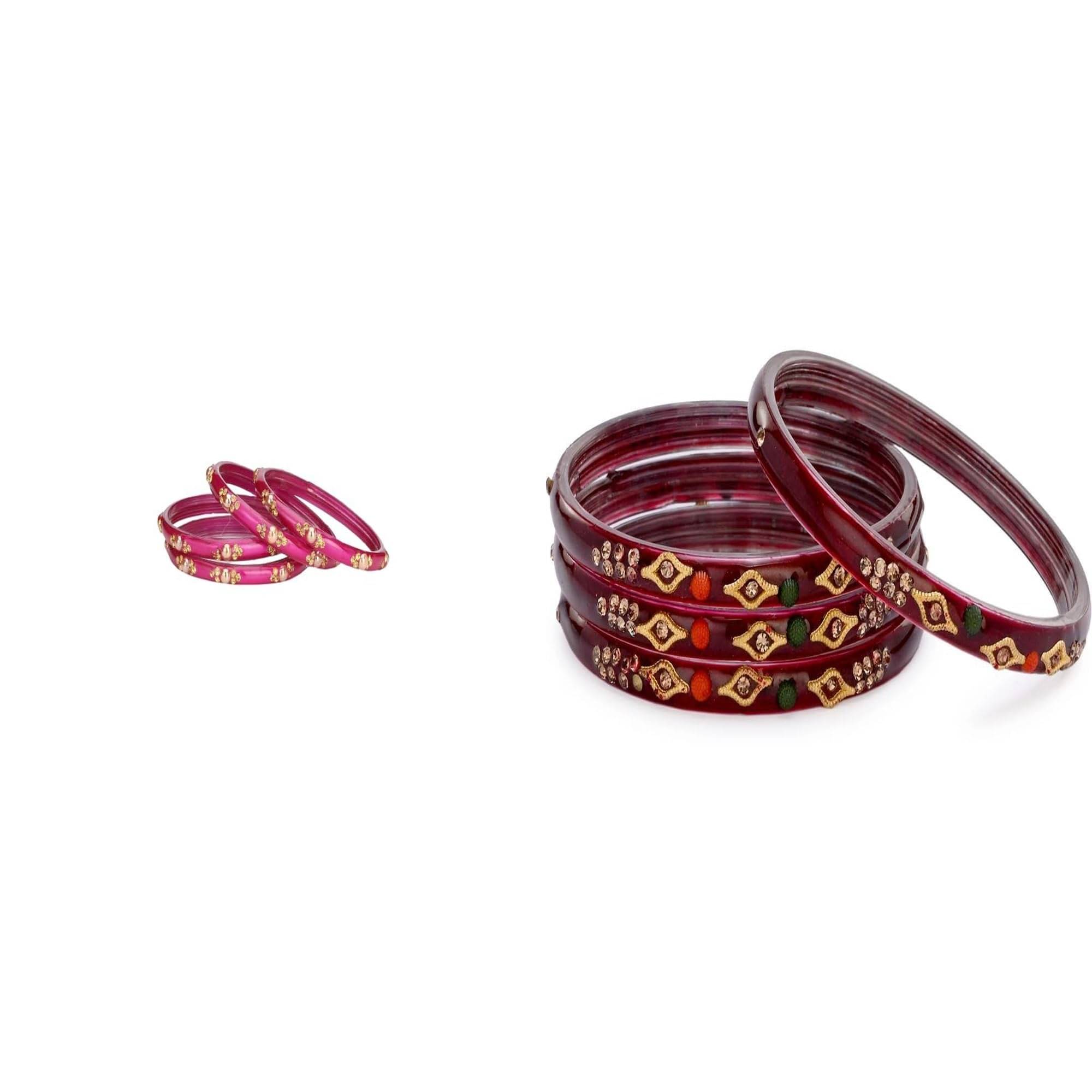     			Somil Multicolor Bangle Set ( Pack of 2 )