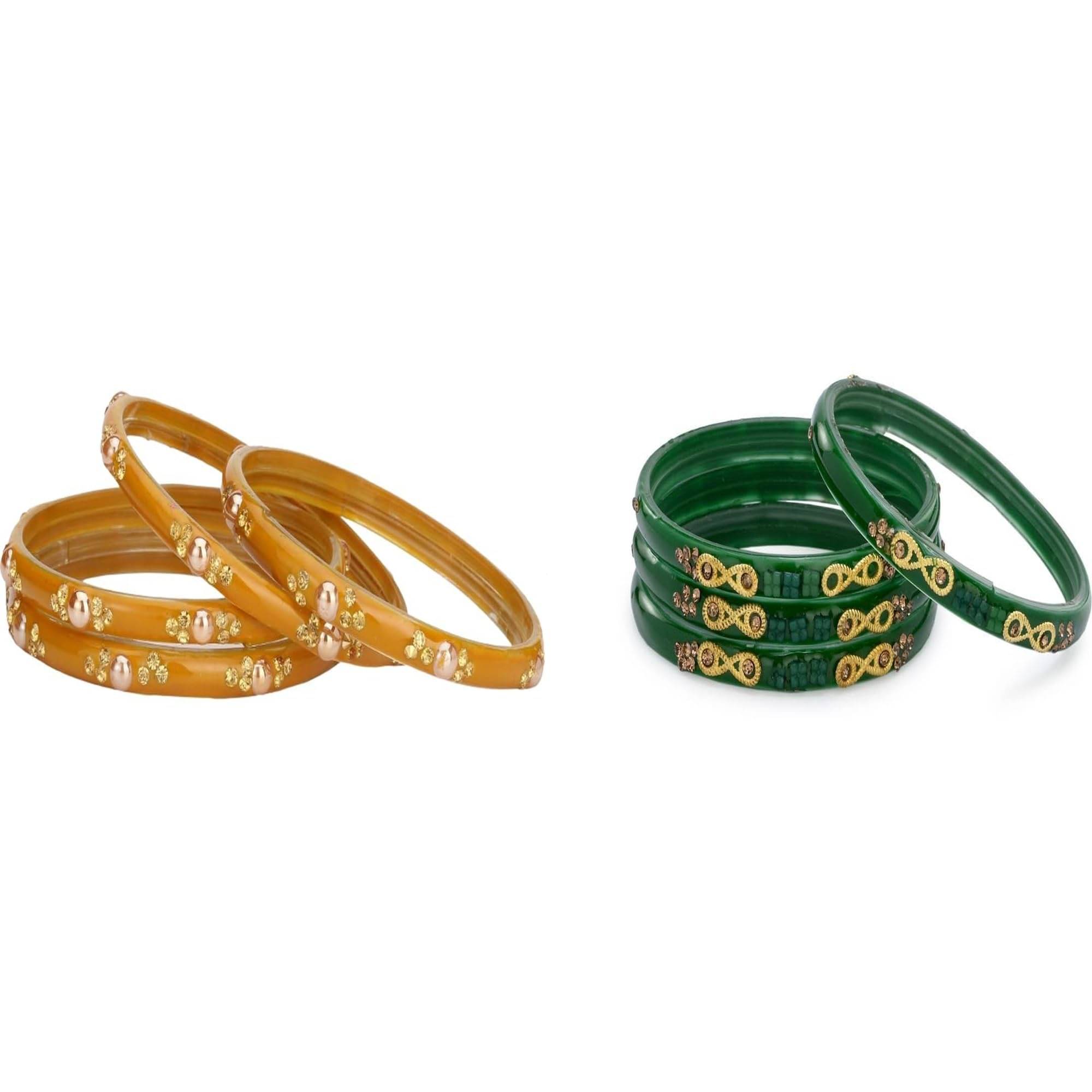 Somil Multicolor Bangle Set ( Pack of 2 ) Somil Multicolor Bangle Set ( Pack of 2 )