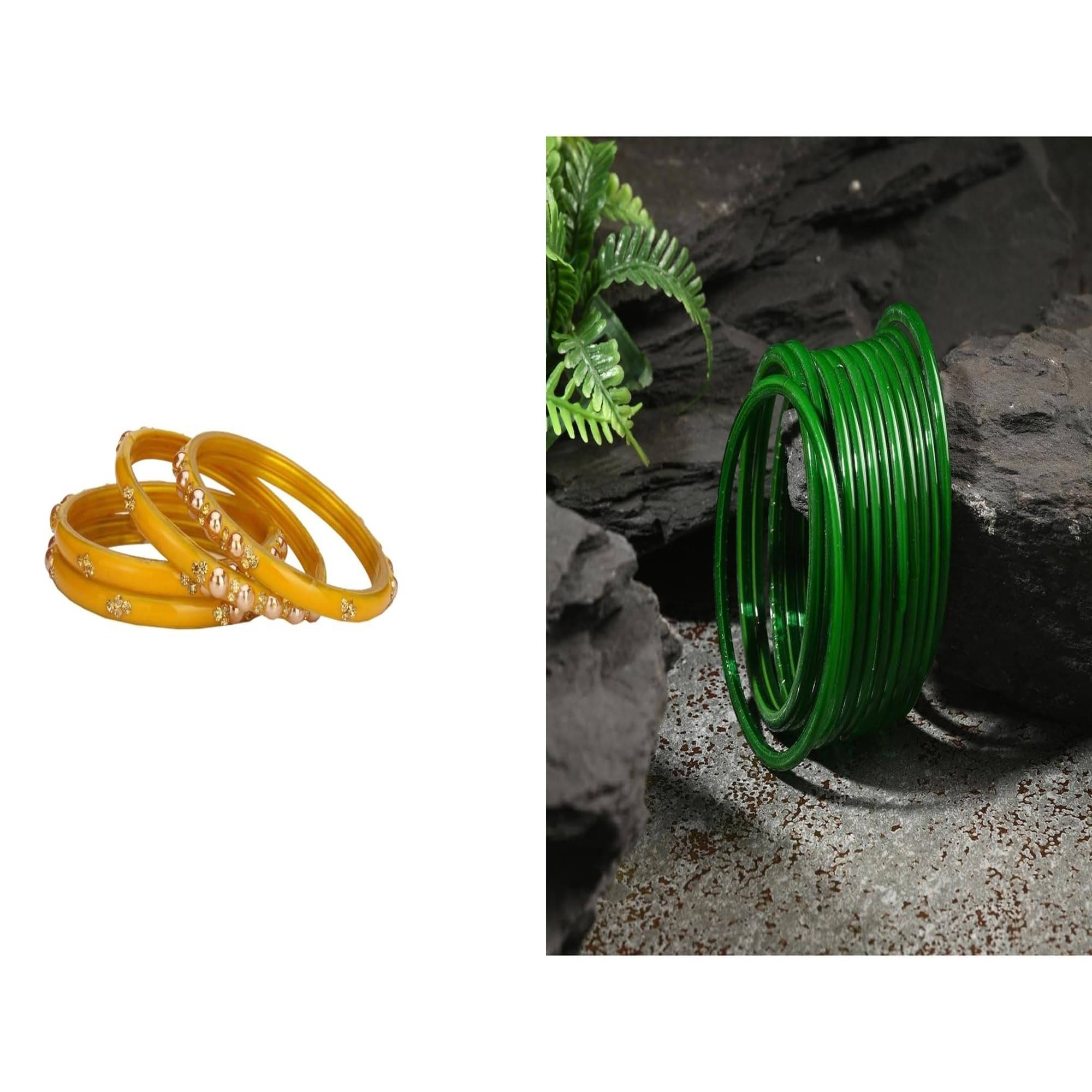 Somil Multicolor Bangle Set ( Pack of 2 )     			Somil Multicolor Bangle Set ( Pack of 2 )
