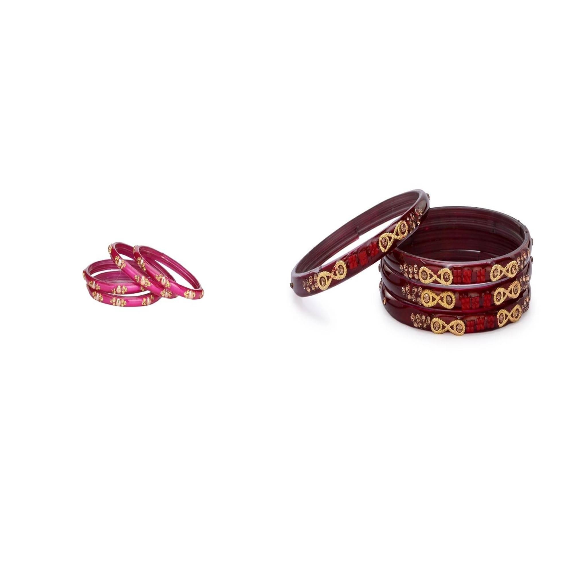    			Somil Multicolor Bangle Set ( Pack of 2 )