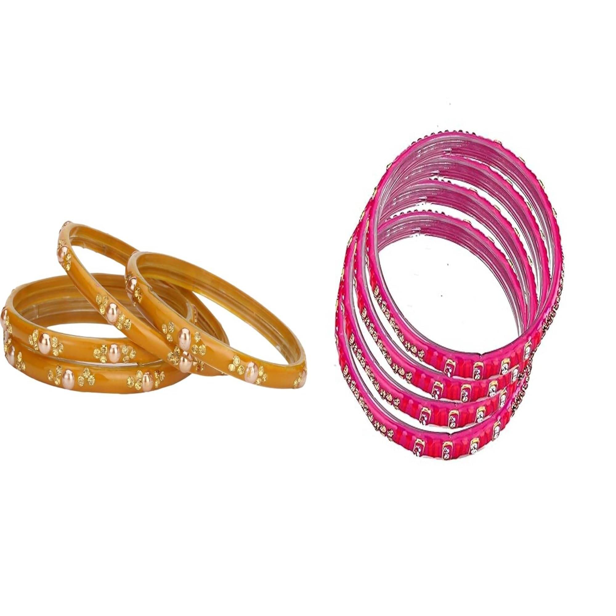    			Somil Multicolor Bangle Set ( Pack of 2 )