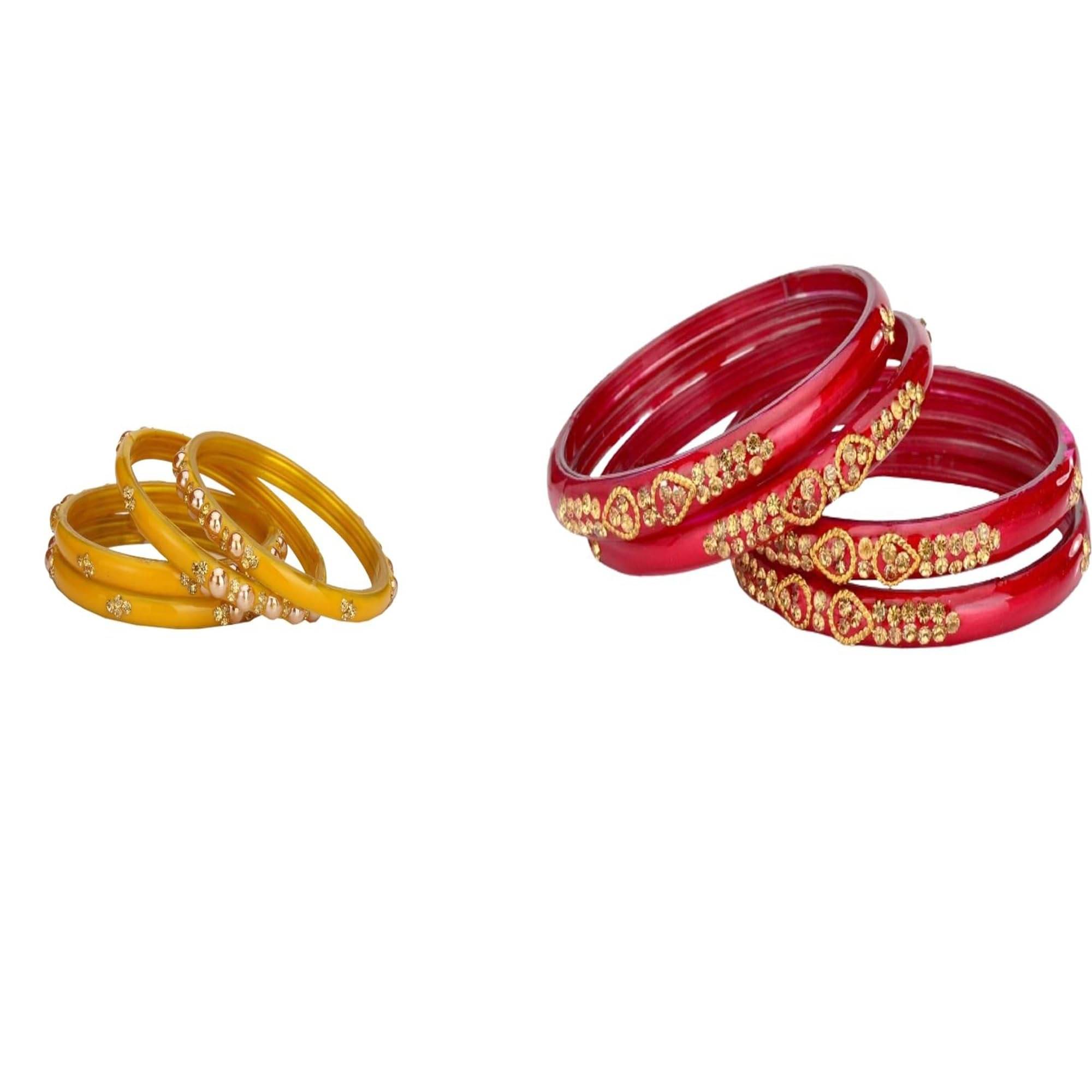     			Somil Multicolor Bangle Set ( Pack of 2 )