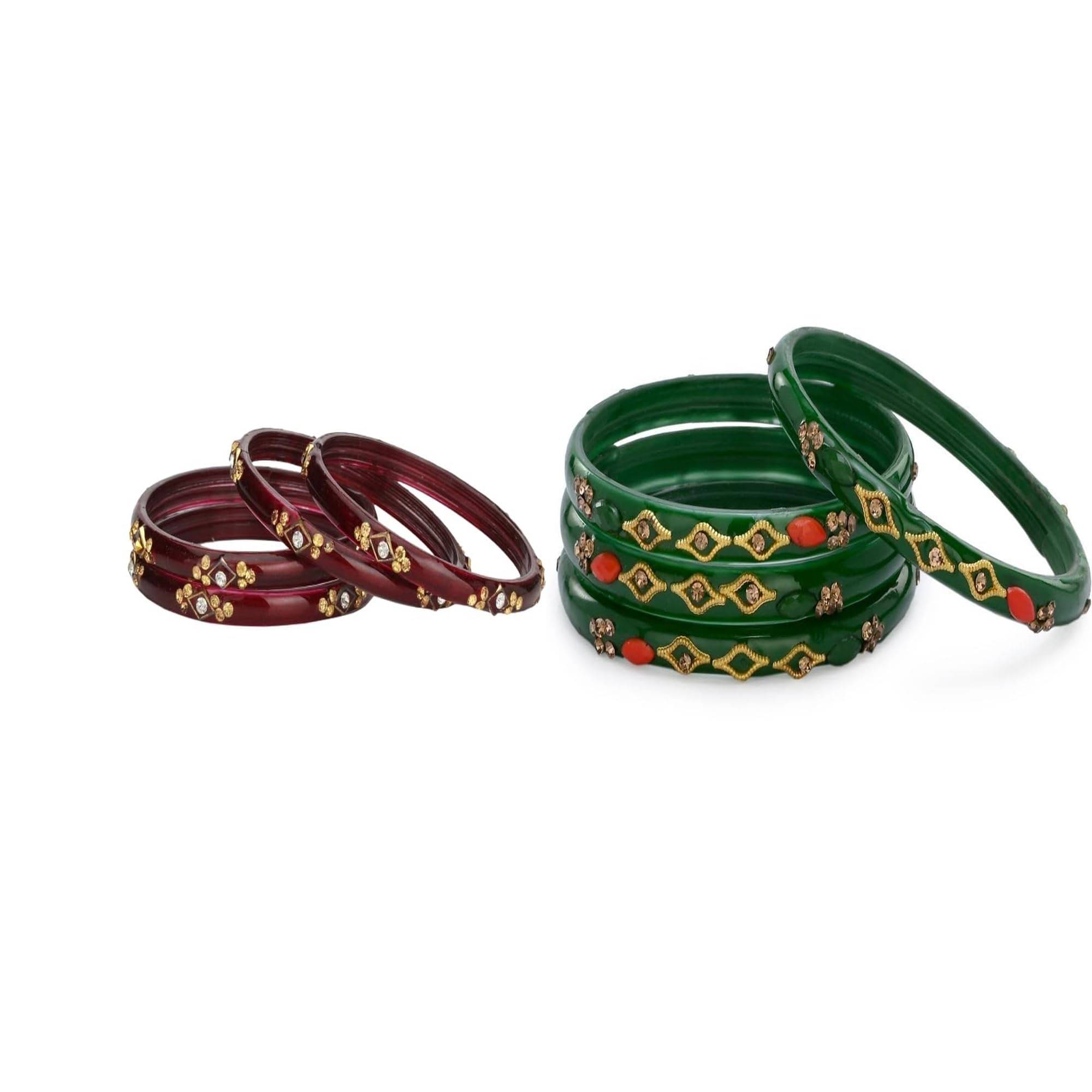 Somil Multicolor Bangle Set ( Pack of 2 ) Somil Multicolor Bangle Set ( Pack of 2 )