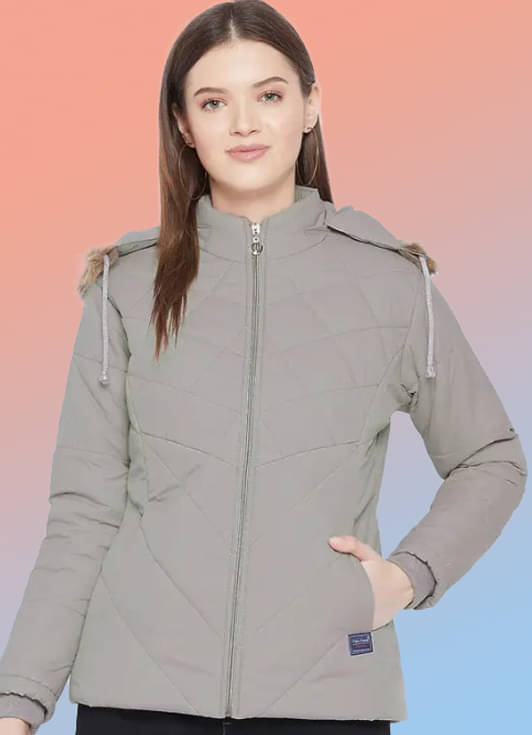     			VERO AMORE - Polyester Grey Puffer