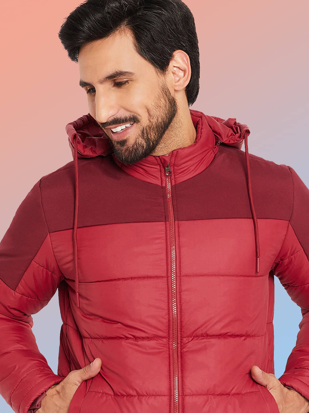     			VERO AMORE Polyester Men's Casual Jacket - Maroon ( Pack of 2 )