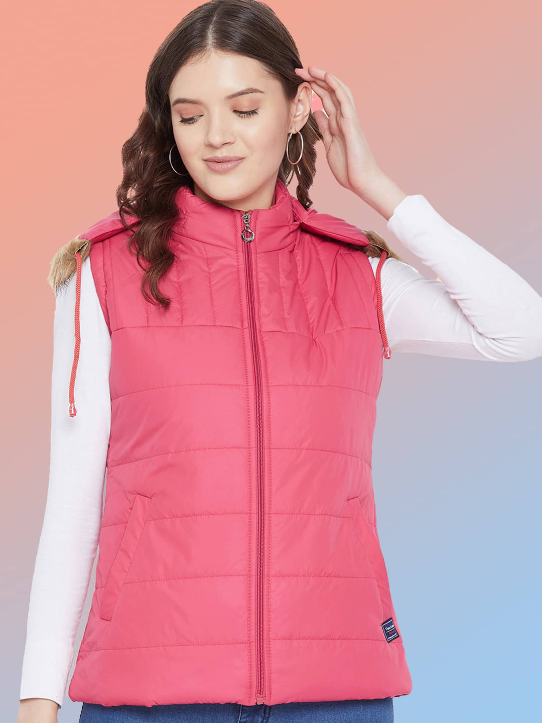 VERO AMORE - Polyester Pink Puffer VERO AMORE - Polyester Pink Puffer