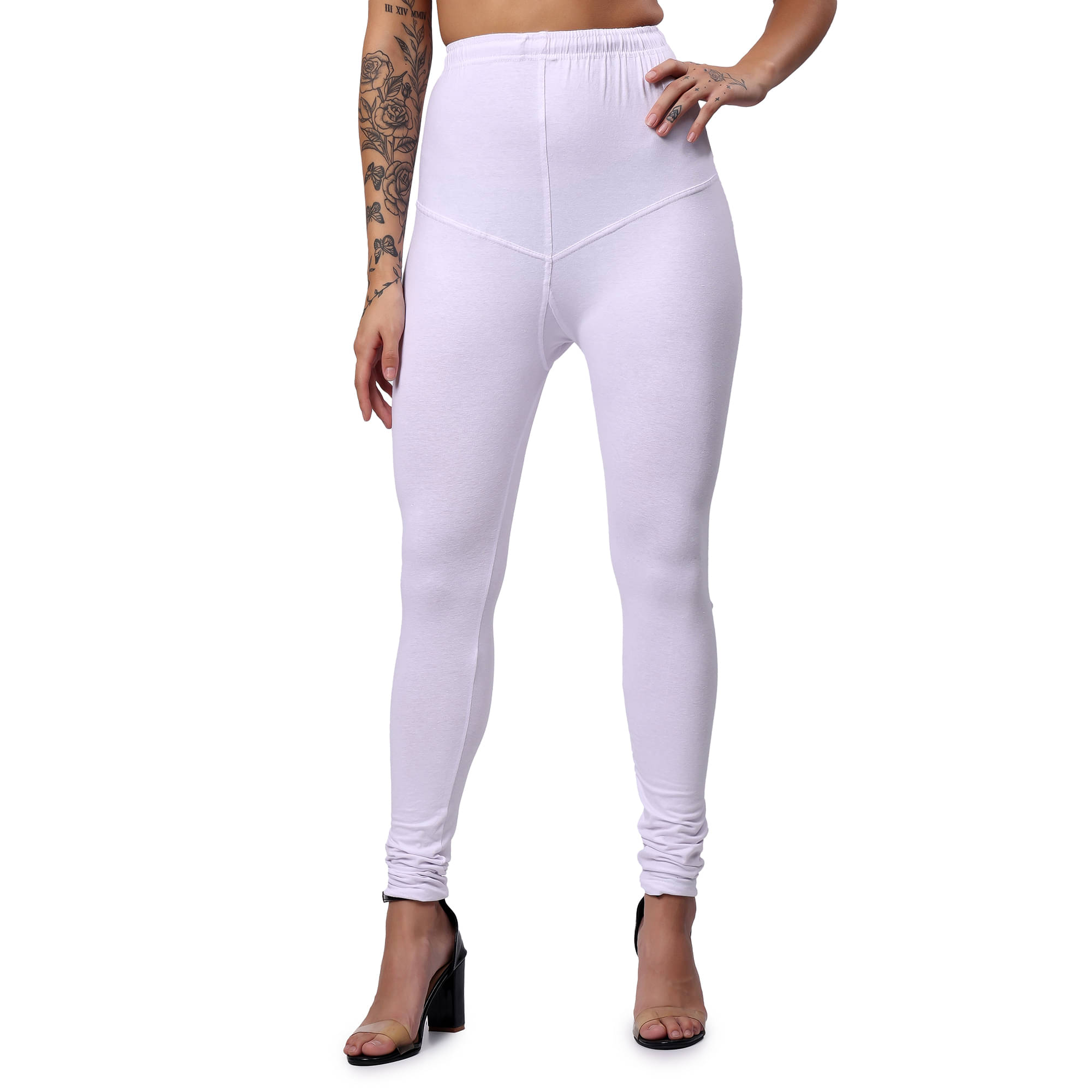     			VIKESA Pack of 1 Cotton Women's Leggings ( White )