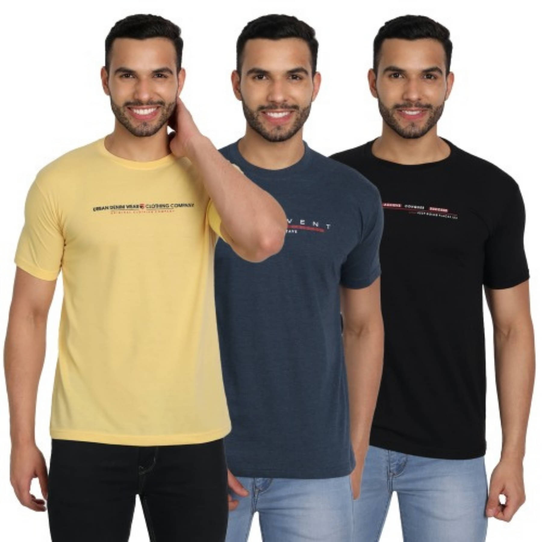     			ZEFFORA Men Cotton Blend Regular Fit Printed T-Shirt ( Multicolor10 )