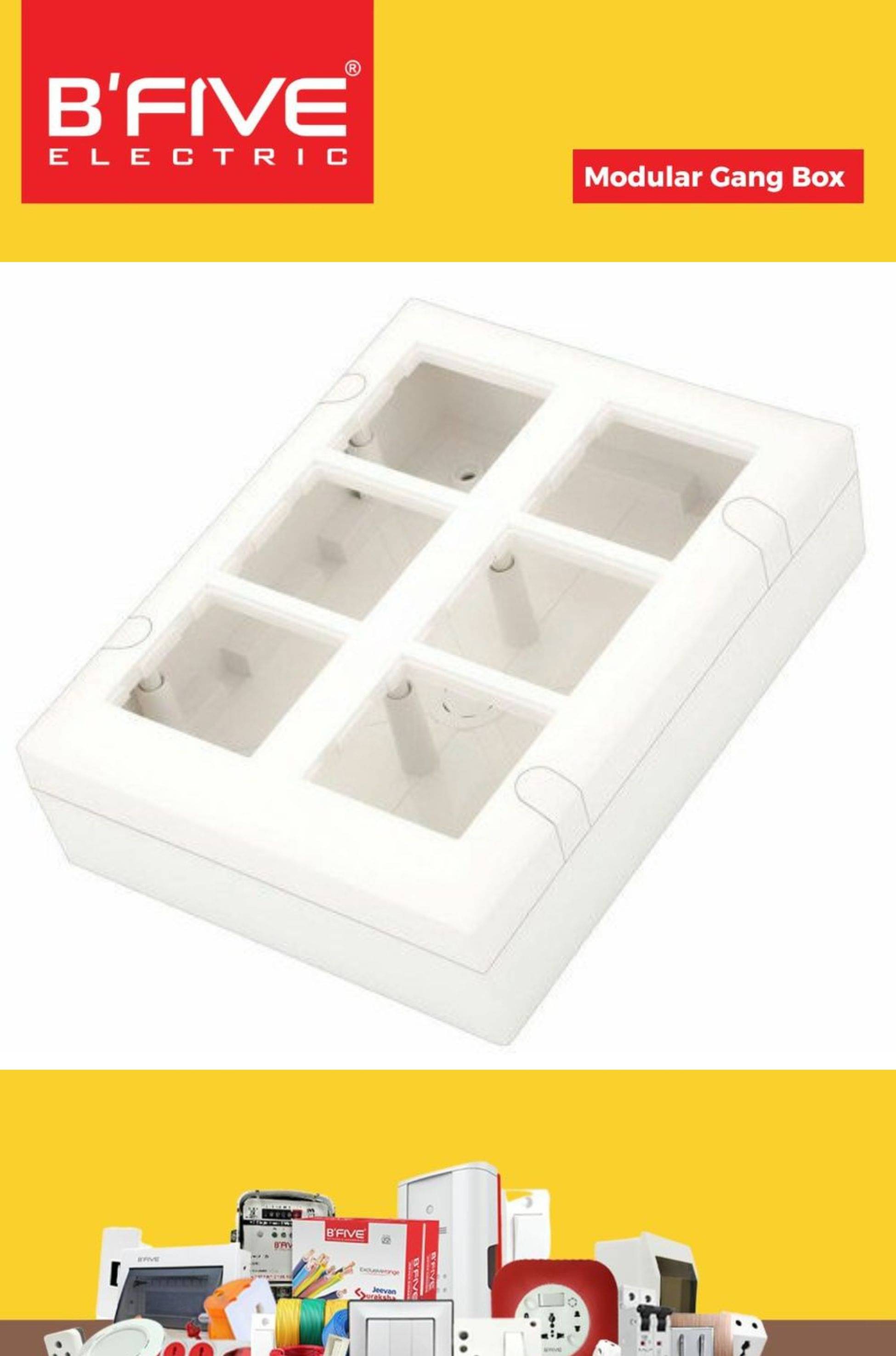 Bfive 12M Modular Gang Box (B090) Bfive 12M Modular Gang Box (B090)