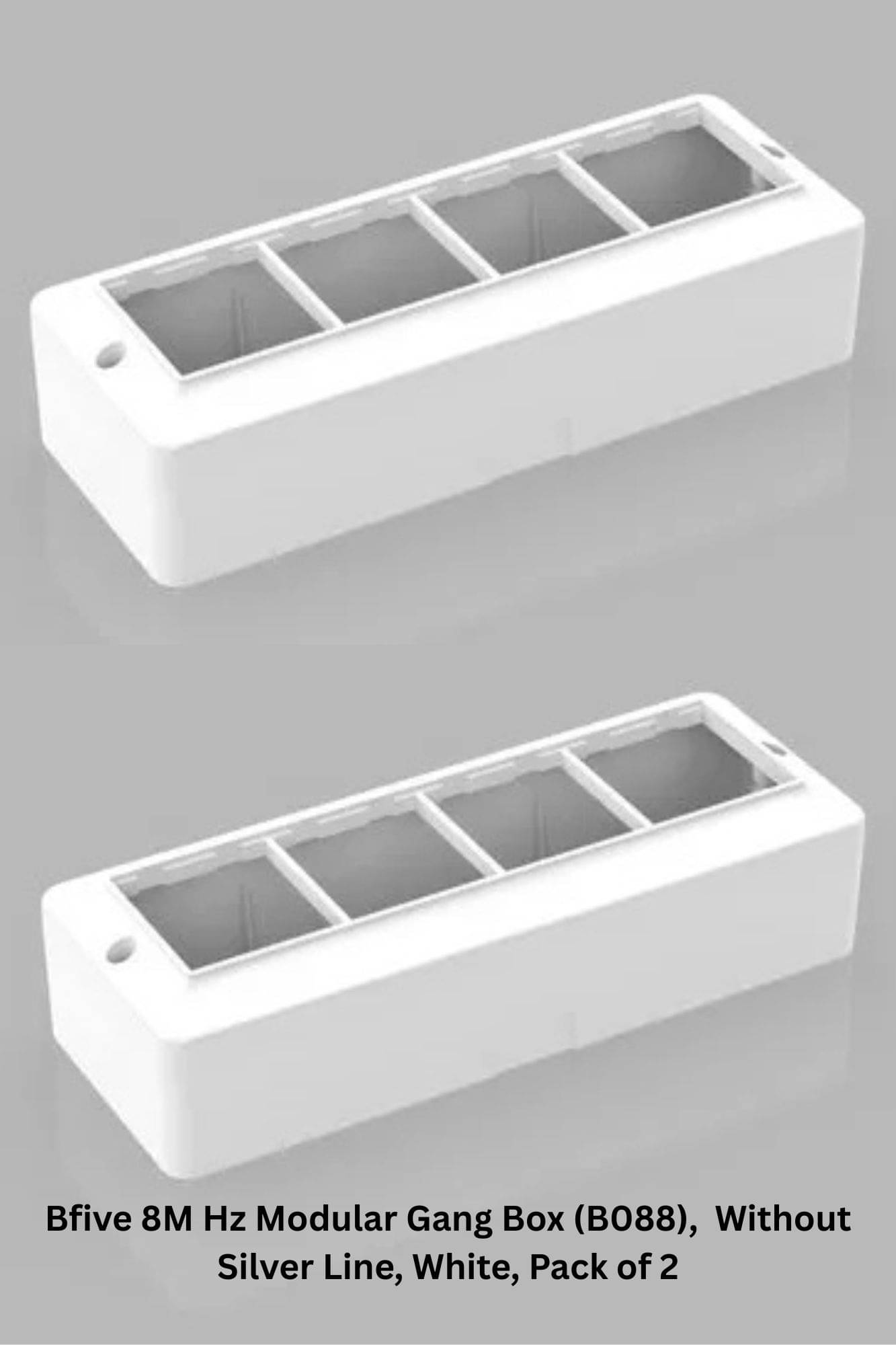 Bfive 8M Hz Modular Gang Box (B088) – Pack of 2 Bfive 8M Hz Modular Gang Box (B088) – Pack of 2