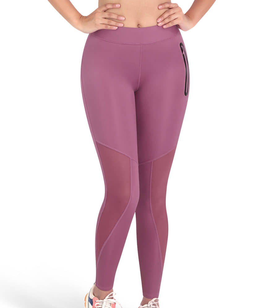 Dermawear Women Spandex Skinny Fit Jegging ( Mauve )