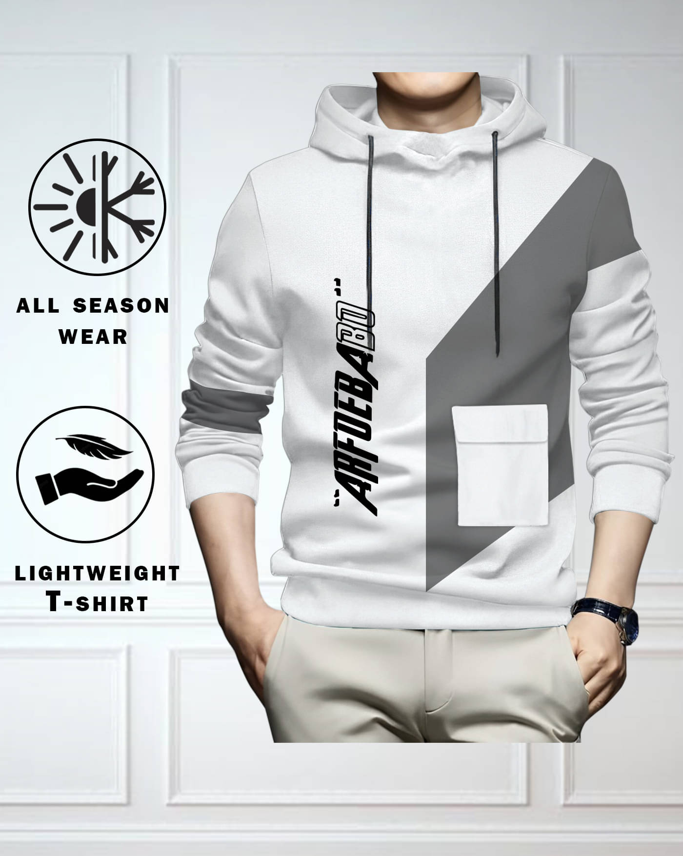 ENITOR Men Cotton Blend Regular Fit Printed T-Shirt ( White )     			ENITOR Men Cotton Blend Regular Fit Printed T-Shirt ( White )
