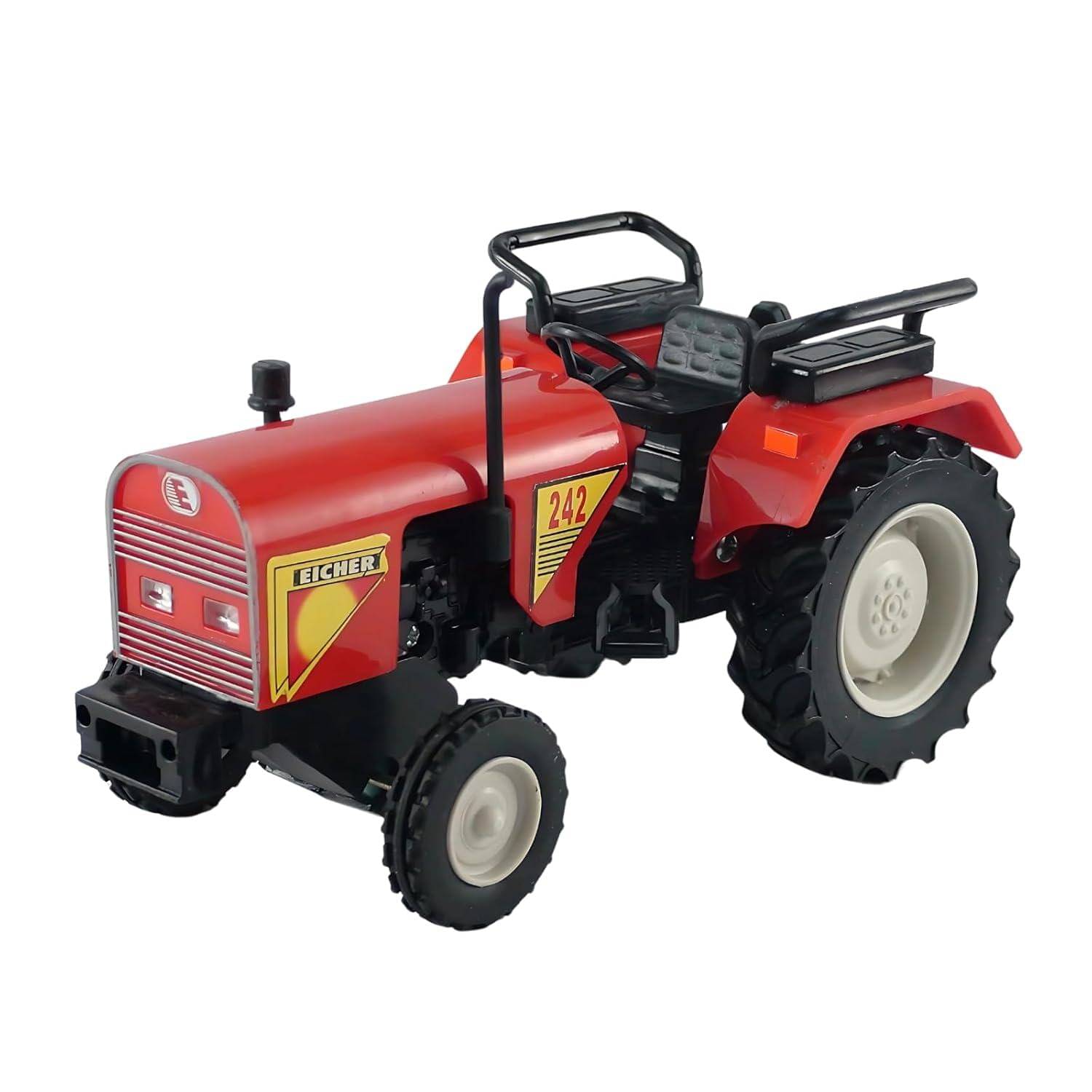 Eicher Tractor Pull Back Toy for Kids, Red Eicher Tractor Pull Back Toy for Kids, Red