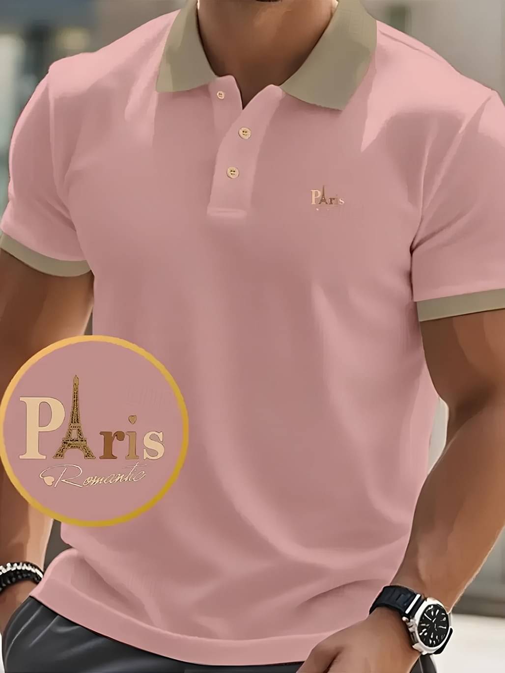     			FLECT Men Polyester Regular Fit Solid Polo T Shirt ( Pink )