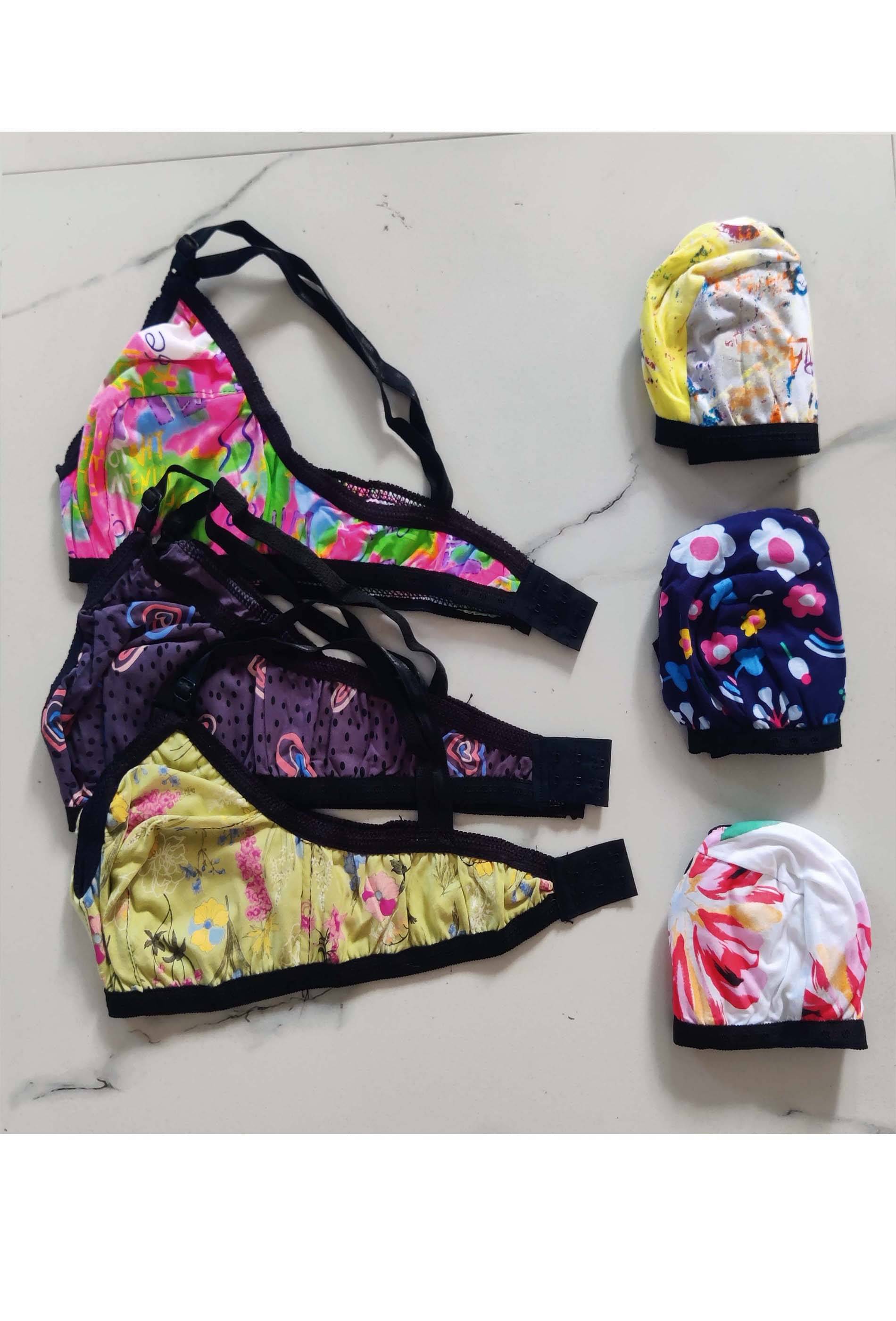 G Beauty Pack of 6 Cotton Non Padded Everyday Bra For Women ( Multicolor ) G Beauty Pack of 6 Cotton Non Padded Everyday Bra For Women ( Multicolor )