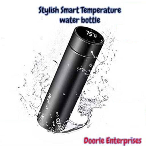     			Generic Smart LED Temperature Bottle 500ml Black Stainless Steel Water Bottle 500 mL ( Set of 1 )