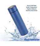 Generic Smart LED Temperature Bottle 500ml Blue Stainless Steel Water Bottle 500 mL ( Set of 1 )