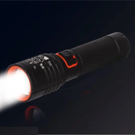     			JO - 5W Rechargeable Flashlight Torch ( Pack of 1 )