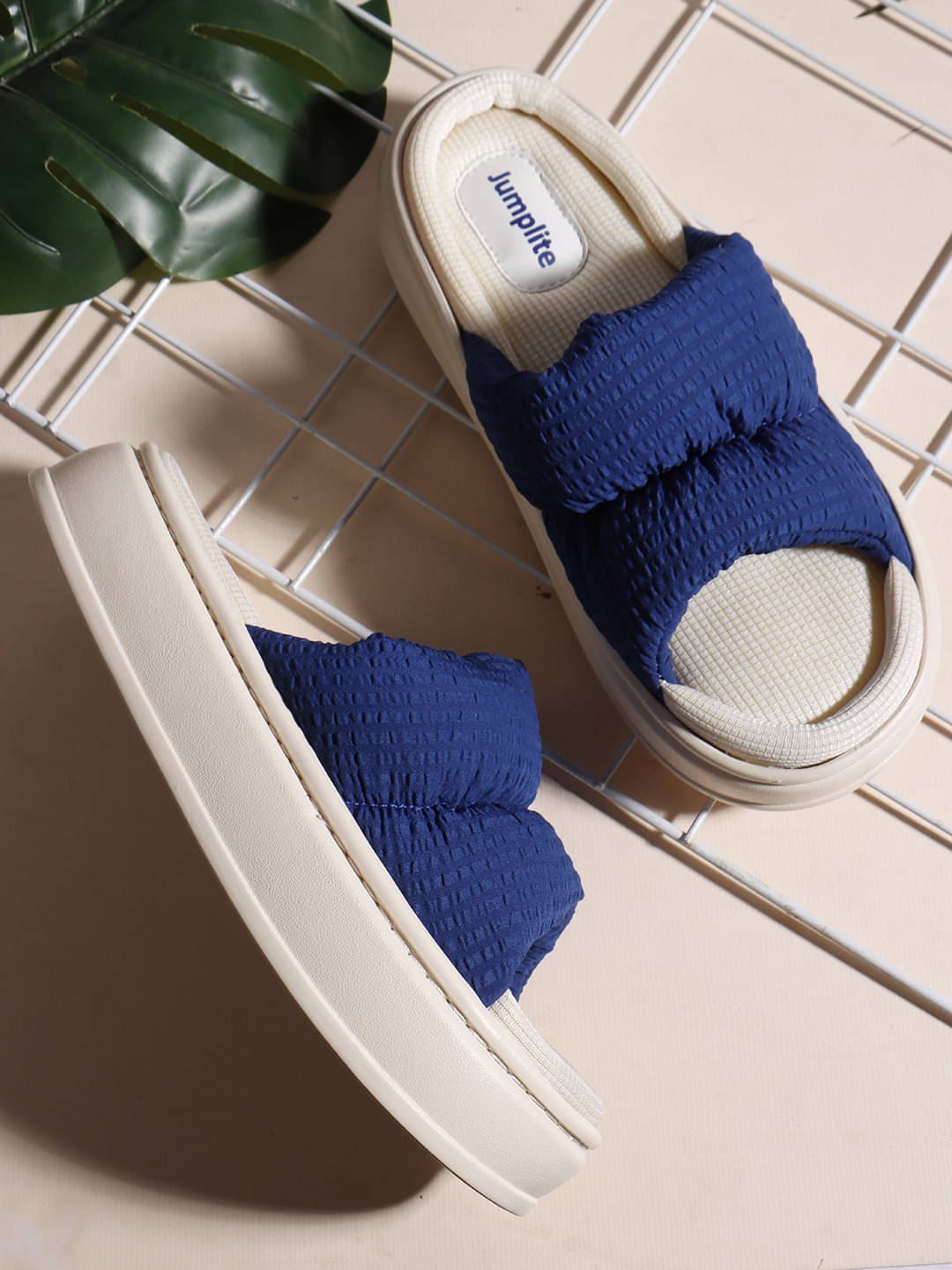     			JUMPLITE Blue Women's Slipper