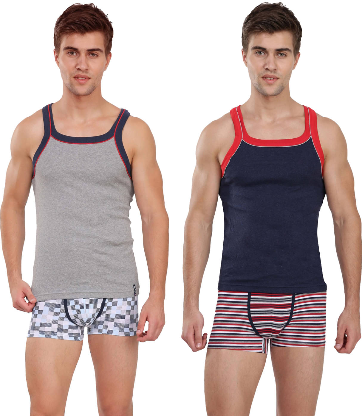 Jockey Pack of 2 Cotton Basic Vest For Men ( Multicolor )     			Jockey Pack of 2 Cotton Basic Vest For Men ( Multicolor )