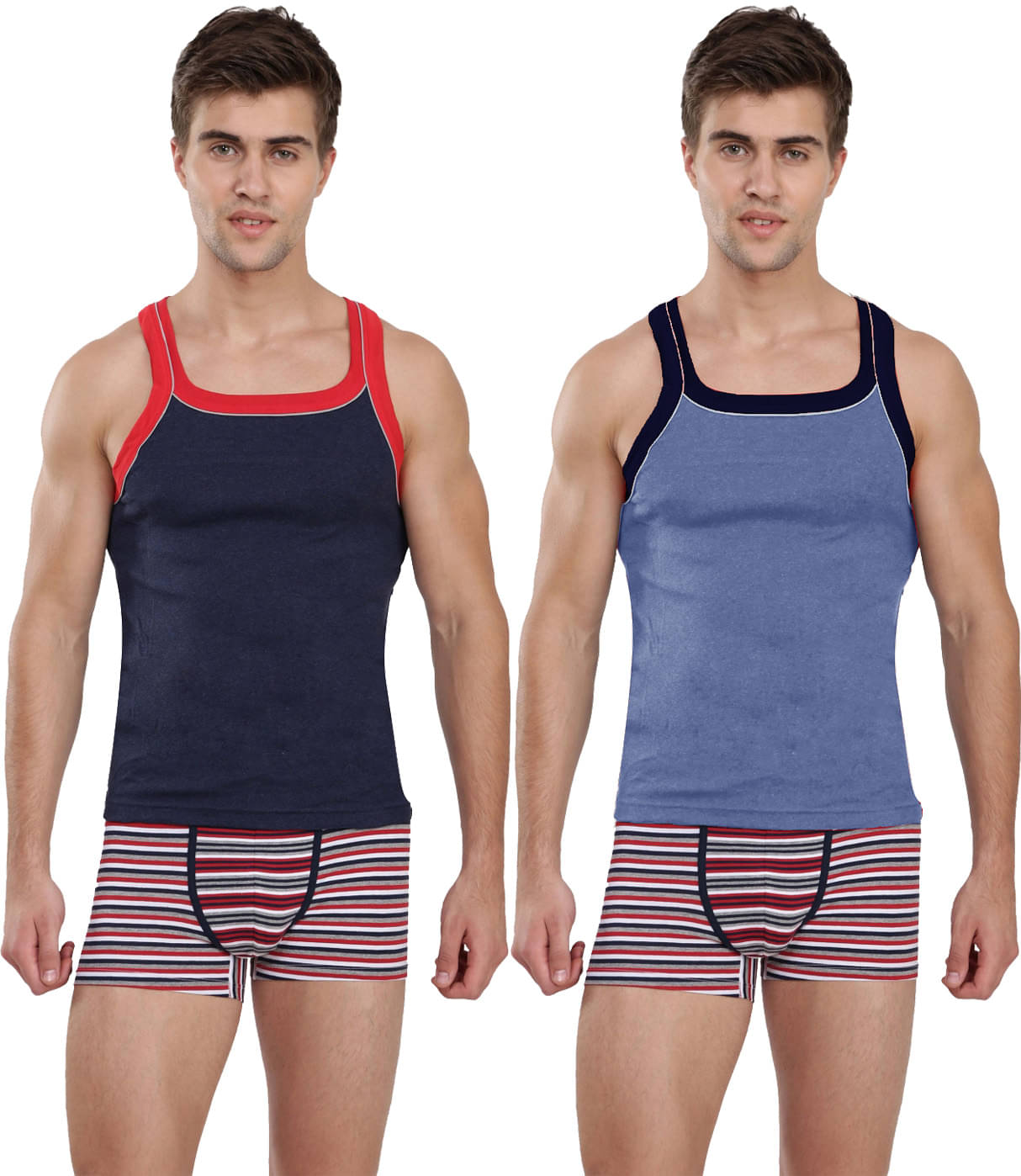 Jockey Pack of 2 Cotton Basic Vest For Men ( Multicolor ) Jockey Pack of 2 Cotton Basic Vest For Men ( Multicolor )