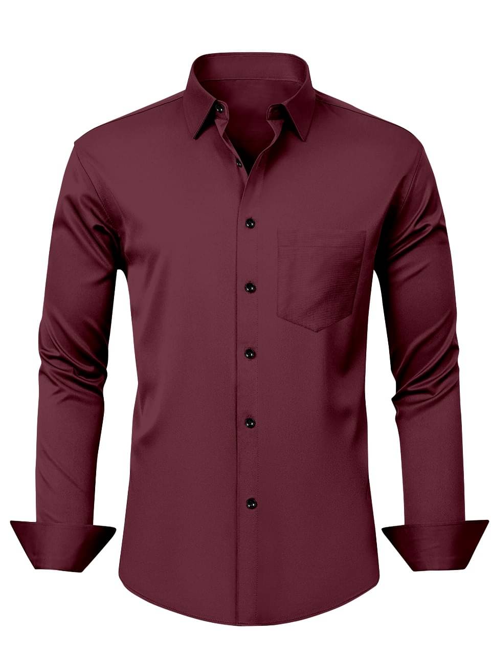 LAXBON 100% Cotton Regular Fit Solids Full Sleeves Men's Casual Shirt - Maroon ( Pack of 1 ) LAXBON 100% Cotton Regular Fit Solids Full Sleeves Men's Casual Shirt - Maroon ( Pack of 1 )
