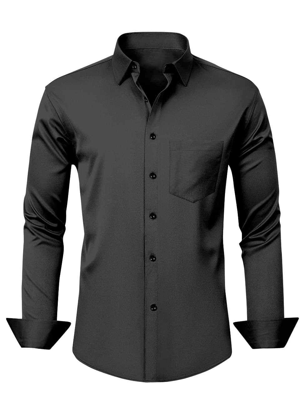 LAXBON 100% Cotton Regular Fit Solids Full Sleeves Men's Casual Shirt - Black ( Pack of 1 )     			LAXBON 100% Cotton Regular Fit Solids Full Sleeves Men's Casual Shirt - Black ( Pack of 1 )
