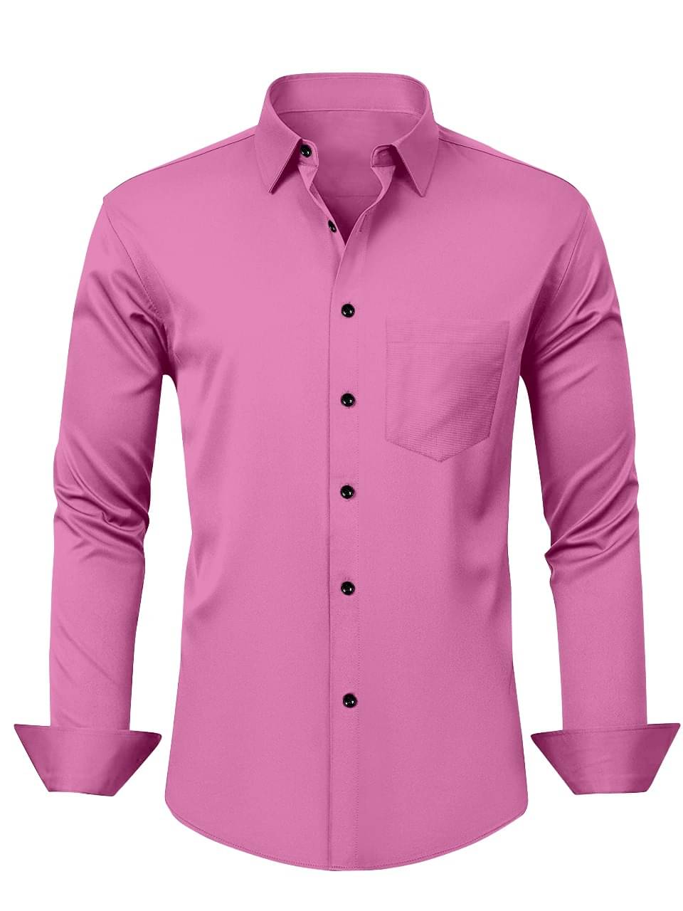 LAXBON 100% Cotton Regular Fit Solids Full Sleeves Men's Casual Shirt - Pink ( Pack of 1 ) LAXBON 100% Cotton Regular Fit Solids Full Sleeves Men's Casual Shirt - Pink ( Pack of 1 )