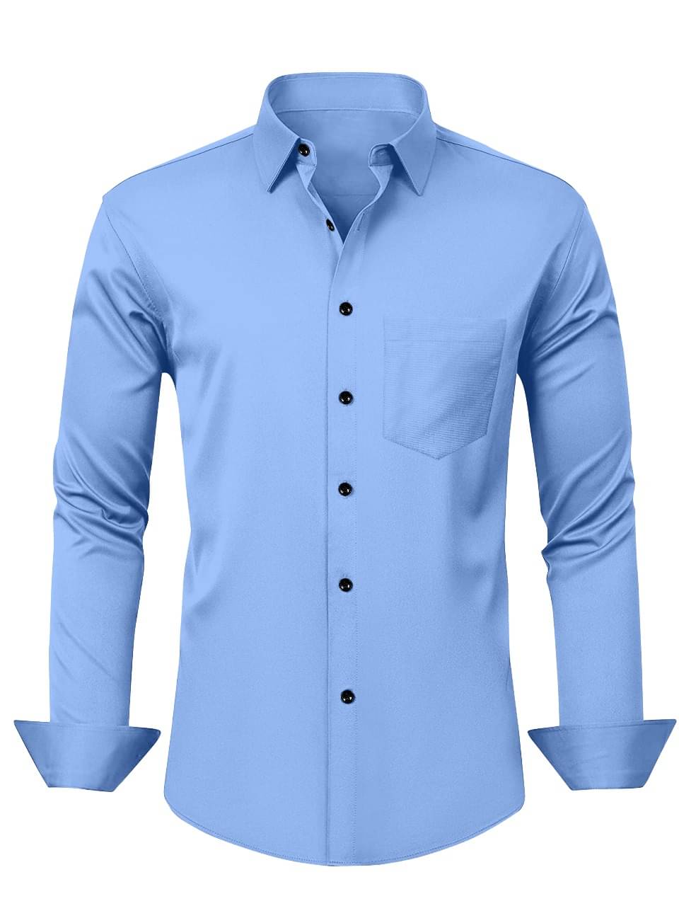     			LAXBON 100% Cotton Regular Fit Solids Full Sleeves Men's Casual Shirt - Aqua Blue ( Pack of 1 )